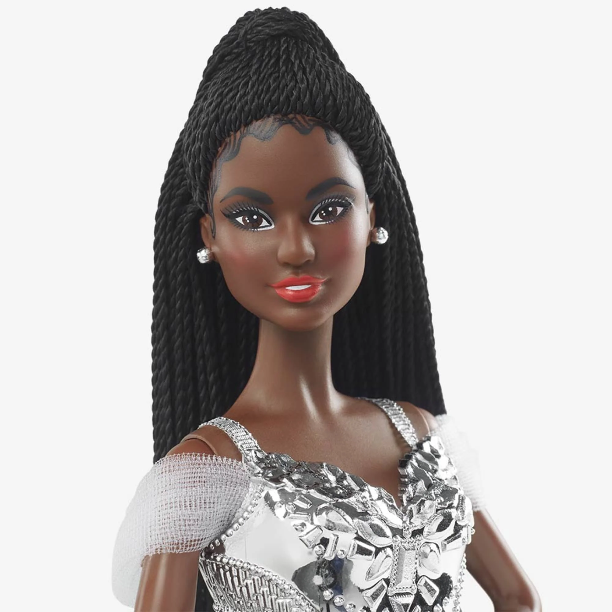 2021 Holiday Barbie Doll, Brunette Braids - Image 3