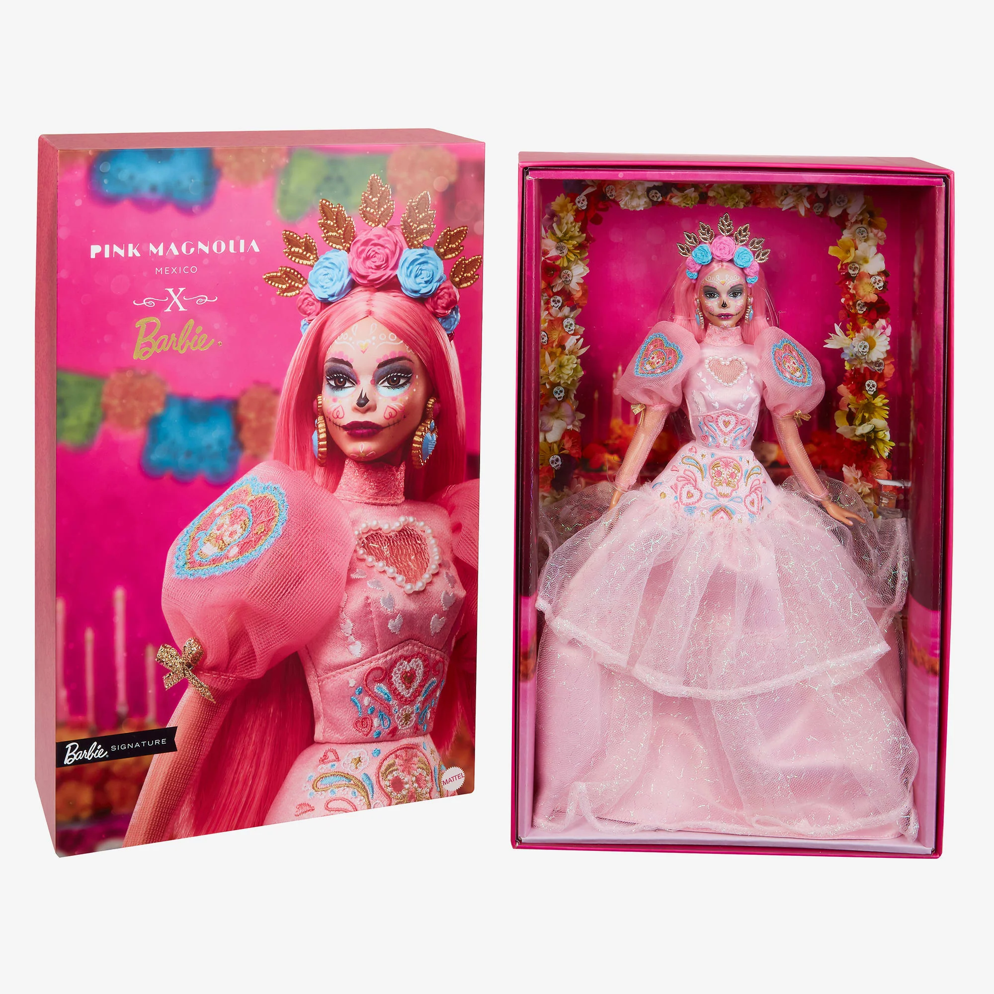 2023 DĂa De Muertos Barbie x Pink Magnolia Doll - Image 16