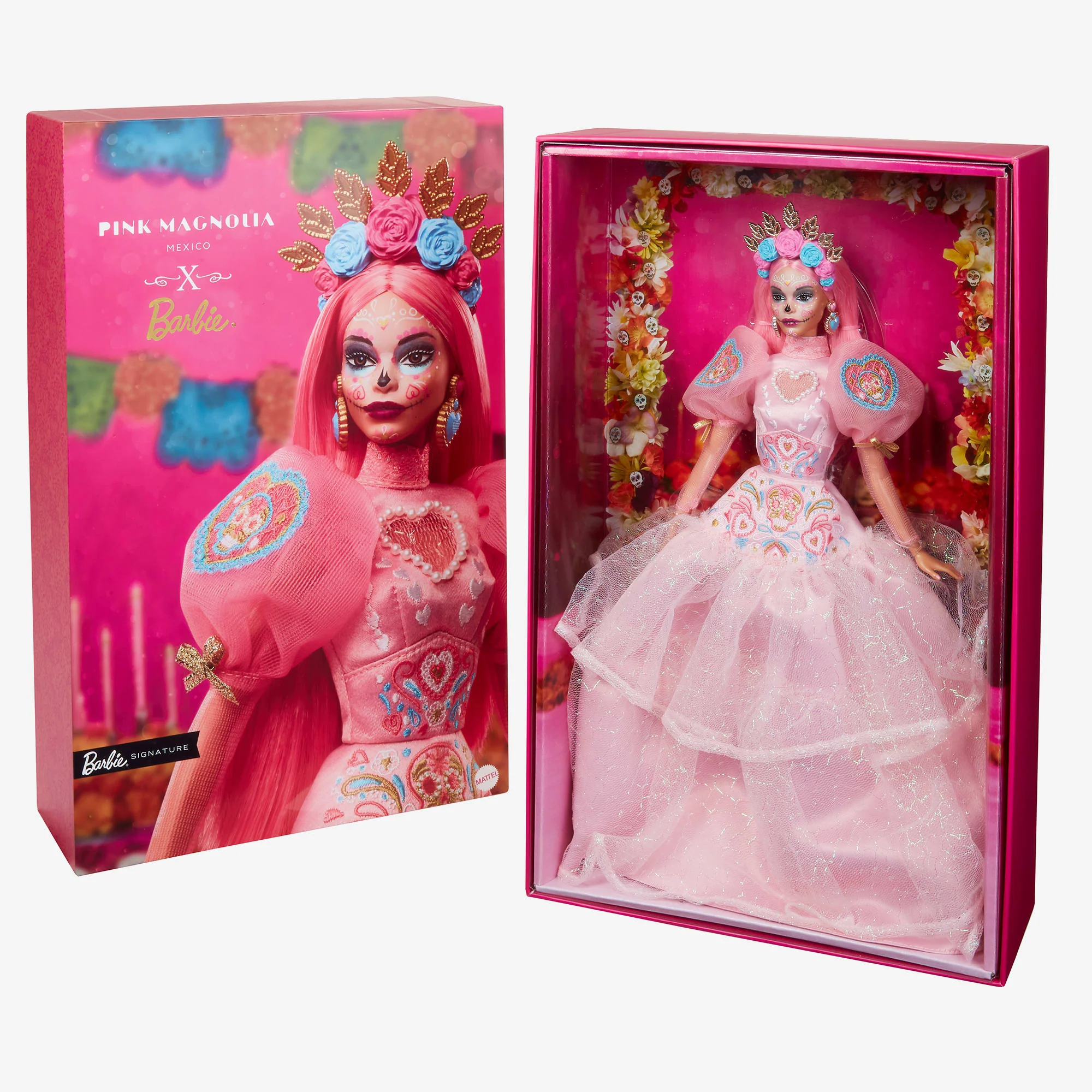 2023 DĂa De Muertos Barbie x Pink Magnolia Doll - Image 17