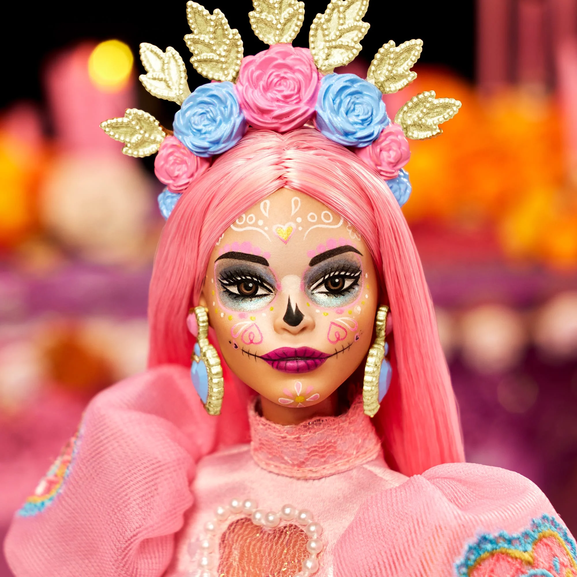 2023 DĂa De Muertos Barbie x Pink Magnolia Doll - Image 4