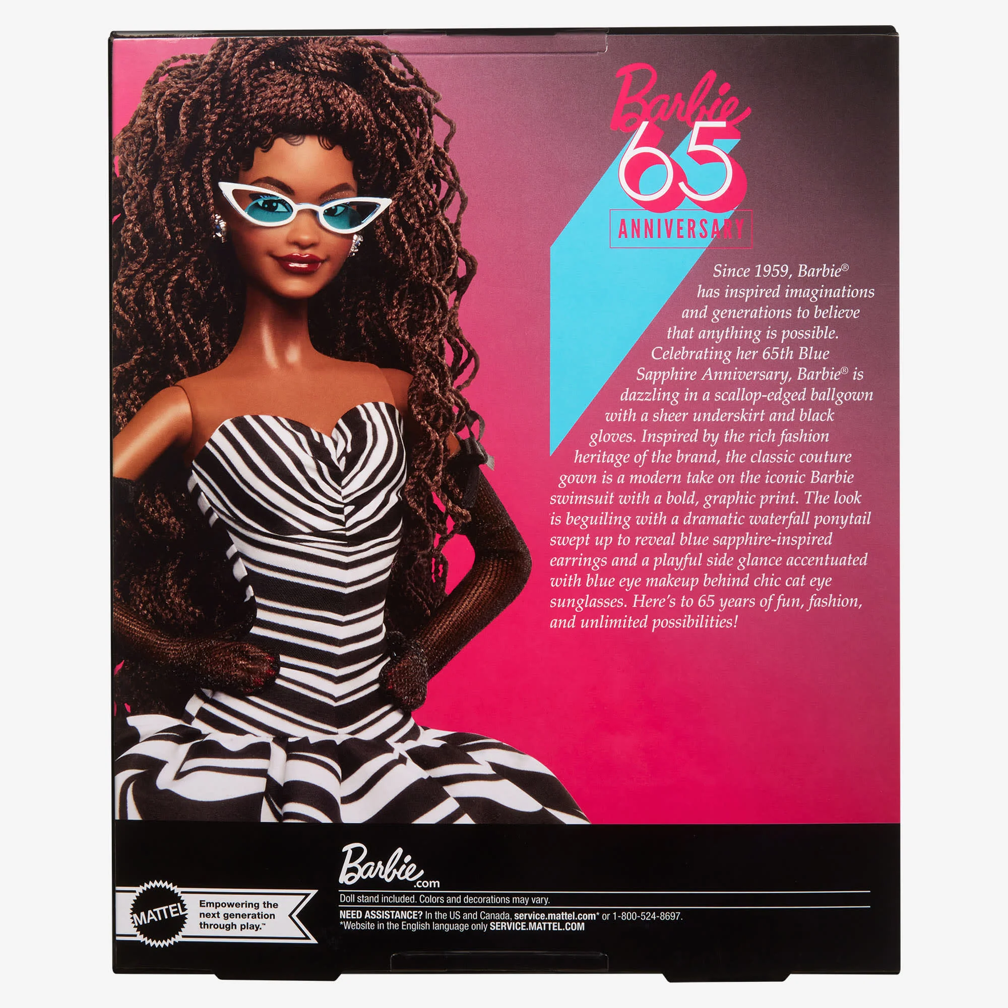 Barbie 65th Anniversary Doll With Brunette Hair - Image 9
