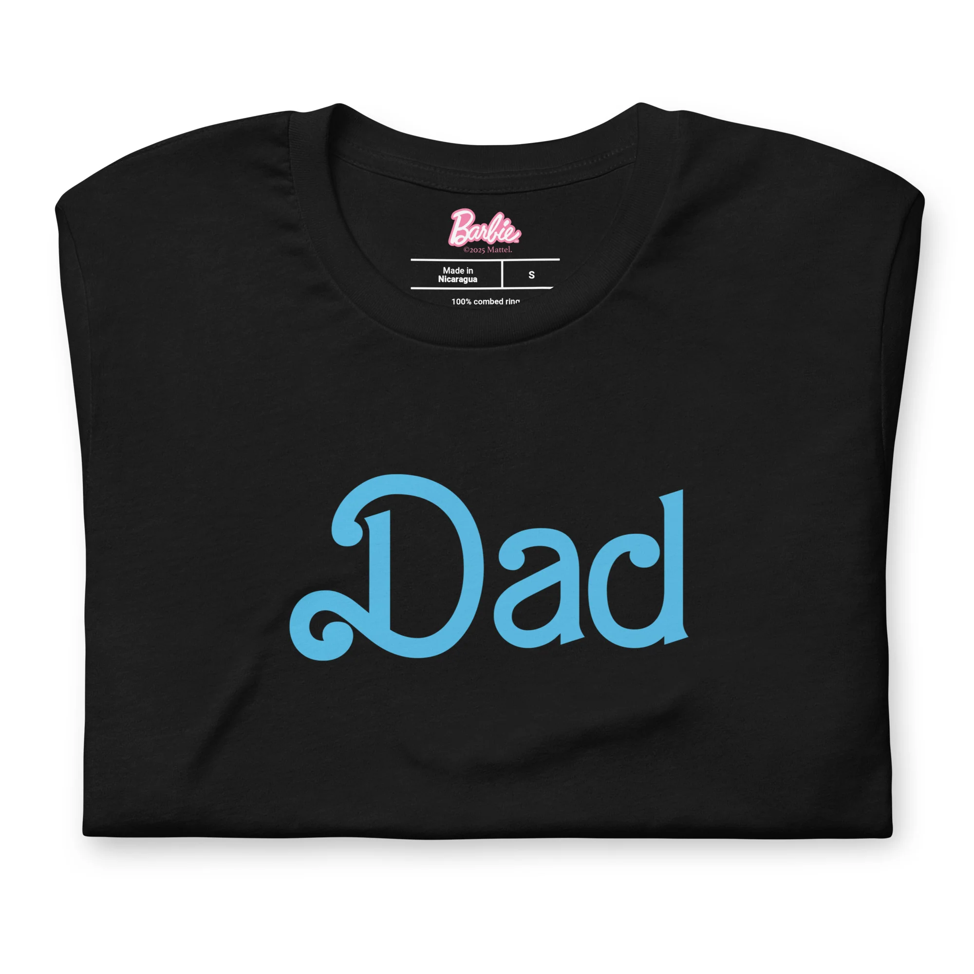 Barbie Dad Ken Black T-Shirt - Image 6
