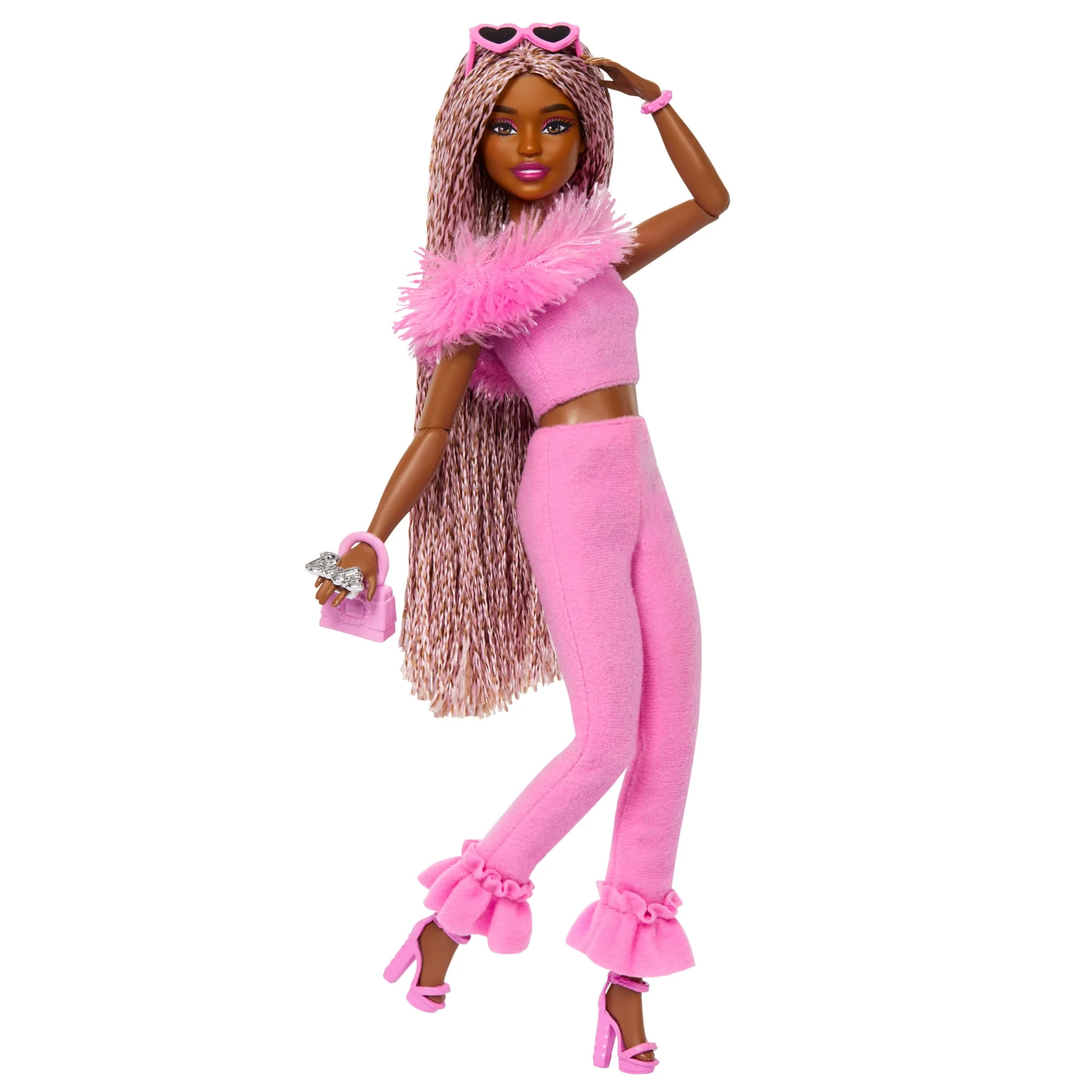 Barbie Deluxe Style Doll #4 in Soft Pink Jumpsuit - Image 3