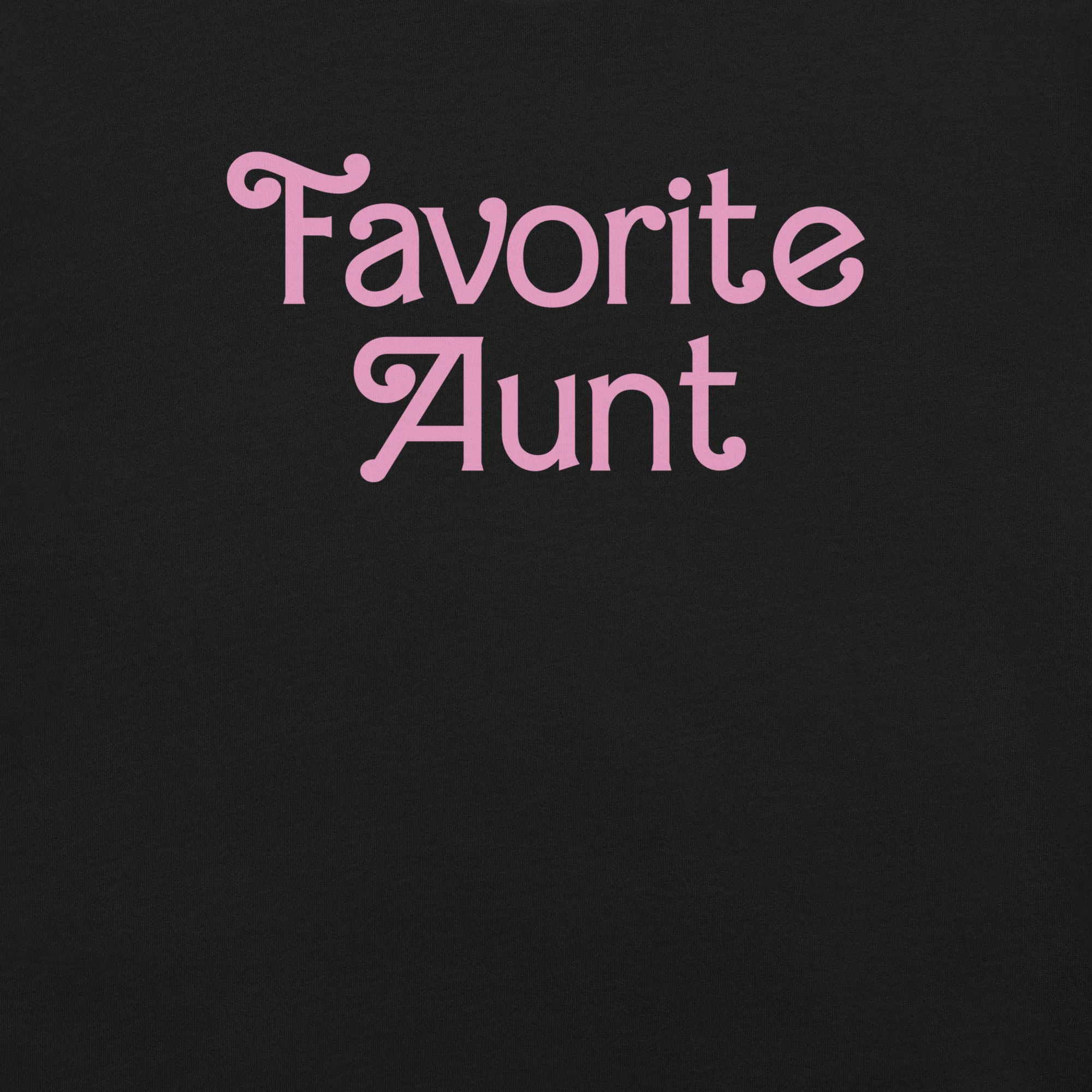Barbie Favorite Aunt Black T-Shirt - Image 2