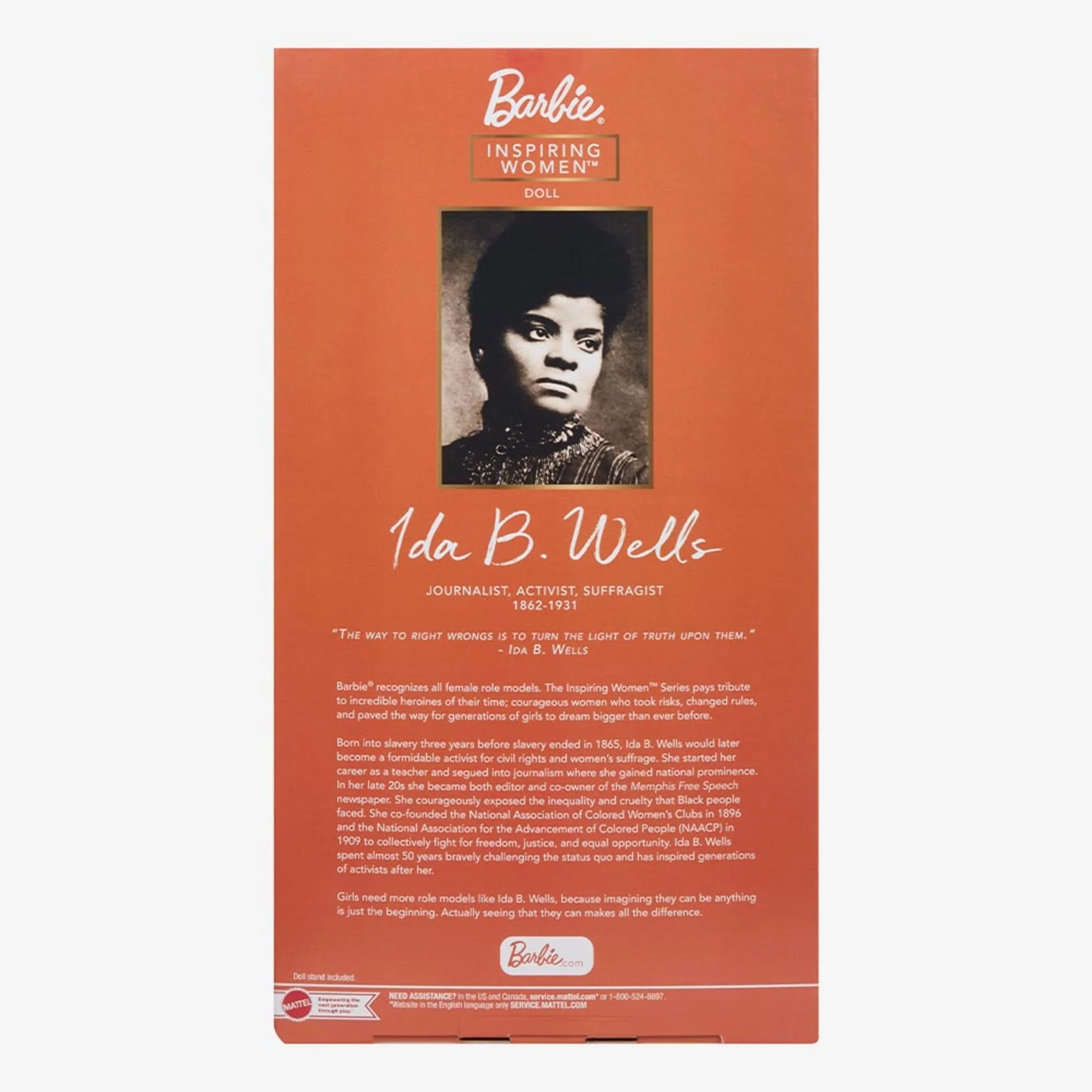 Ida B. Wells Barbie Inspiring Women Doll - Image 10