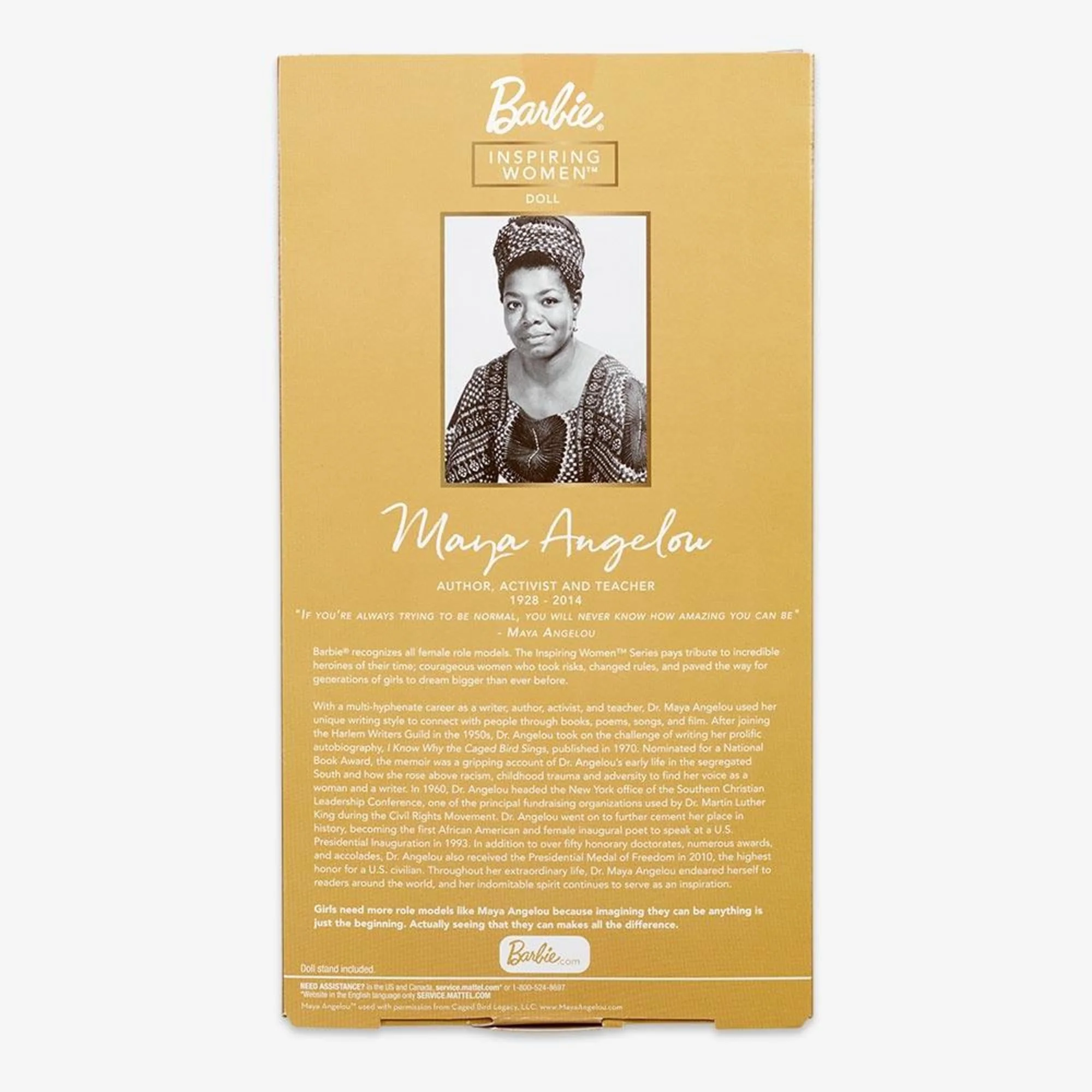 Barbie Inspiring Women Maya Angelou Doll - Image 10