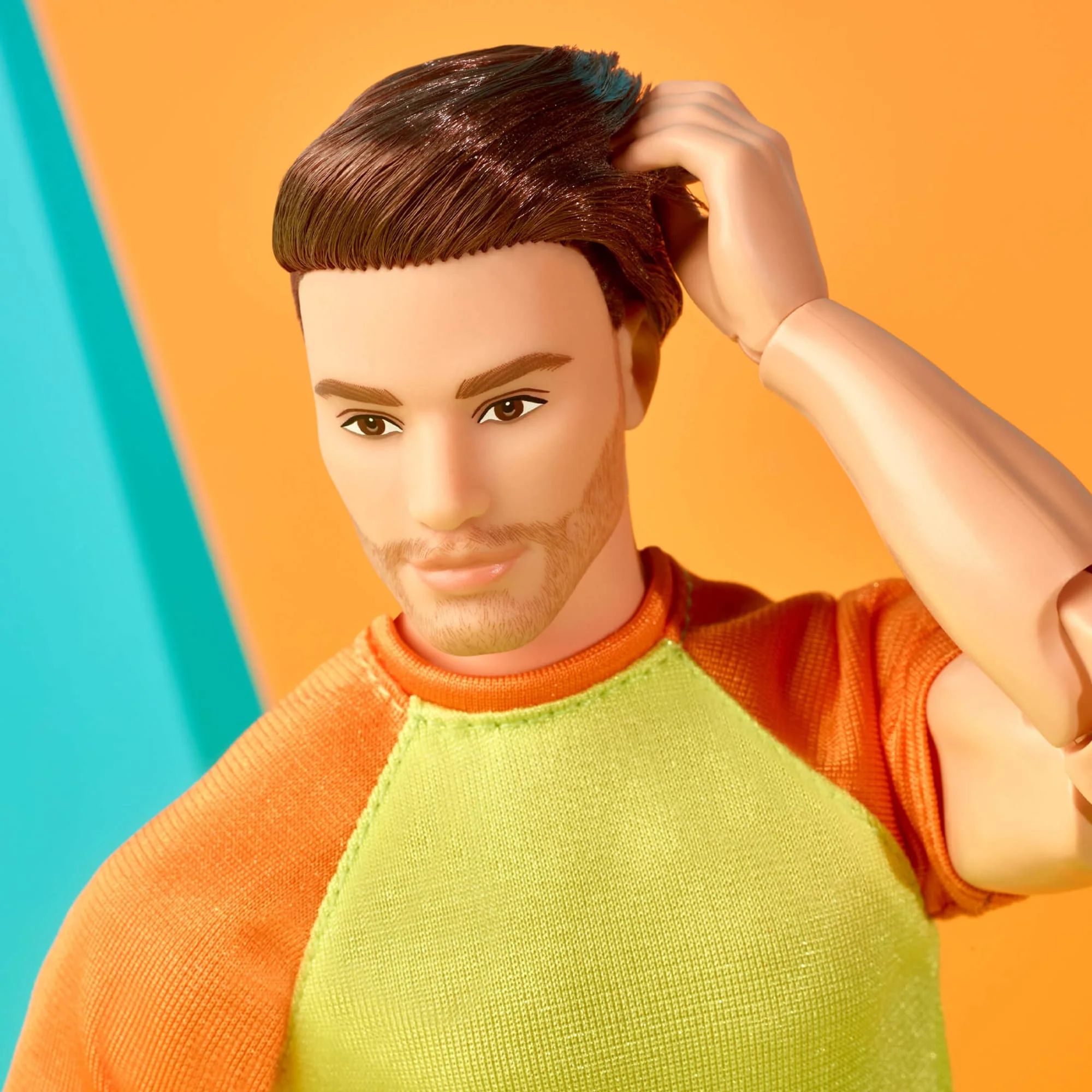 Barbie Looks Ken Doll (Buff Body, Curly Brunette Hair) - Image 12