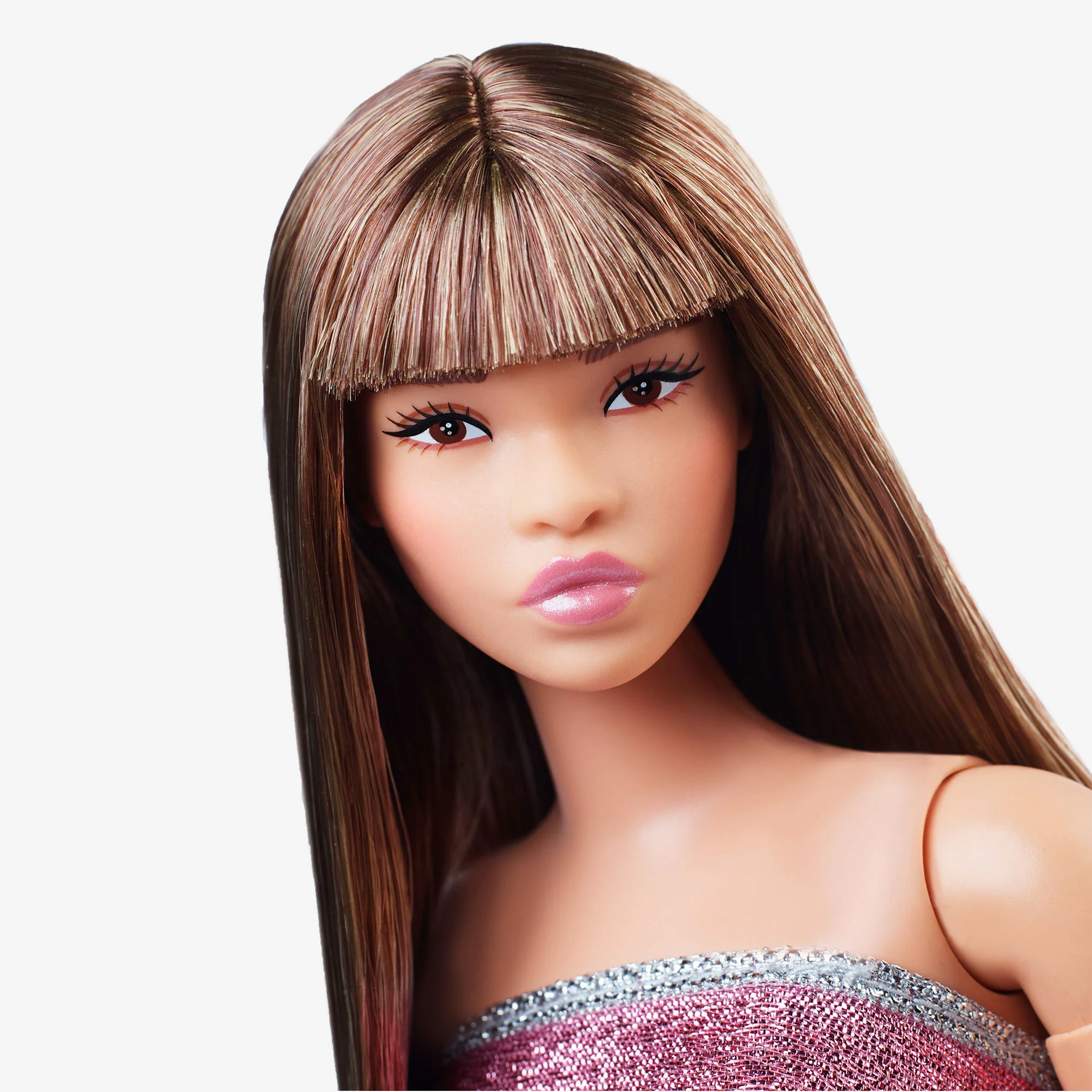 Barbie Looks Doll #24 (Curvy, Long Brown Hair) - Image 7