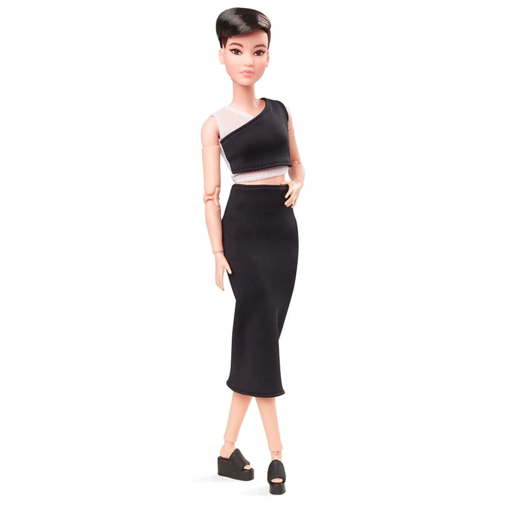 Barbie Looks Doll (Petite, Brunette Pixie Cut) - Image 8
