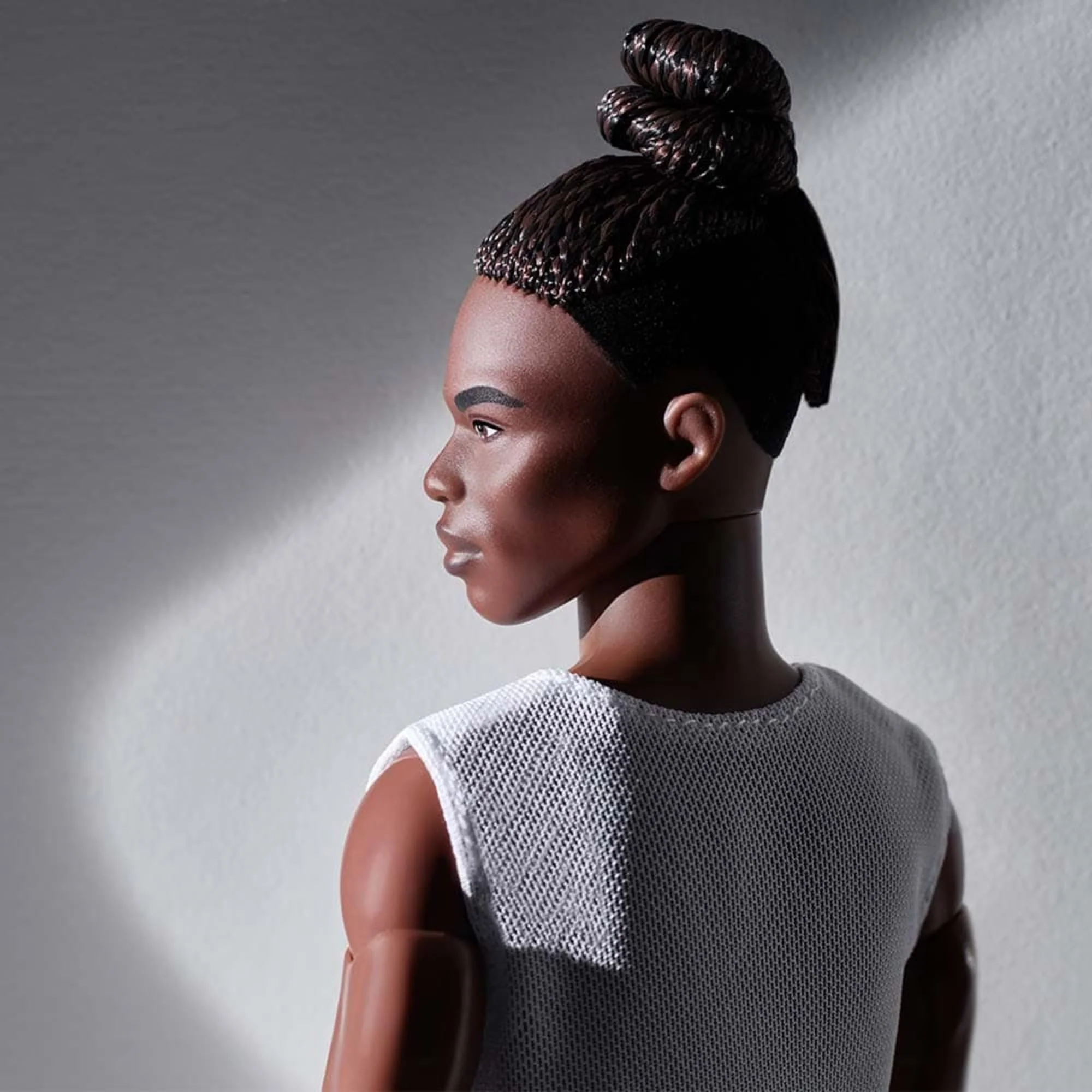 Barbie Looks Ken Doll (Brunette with Braids & Bun Hairstyle) - Image 8