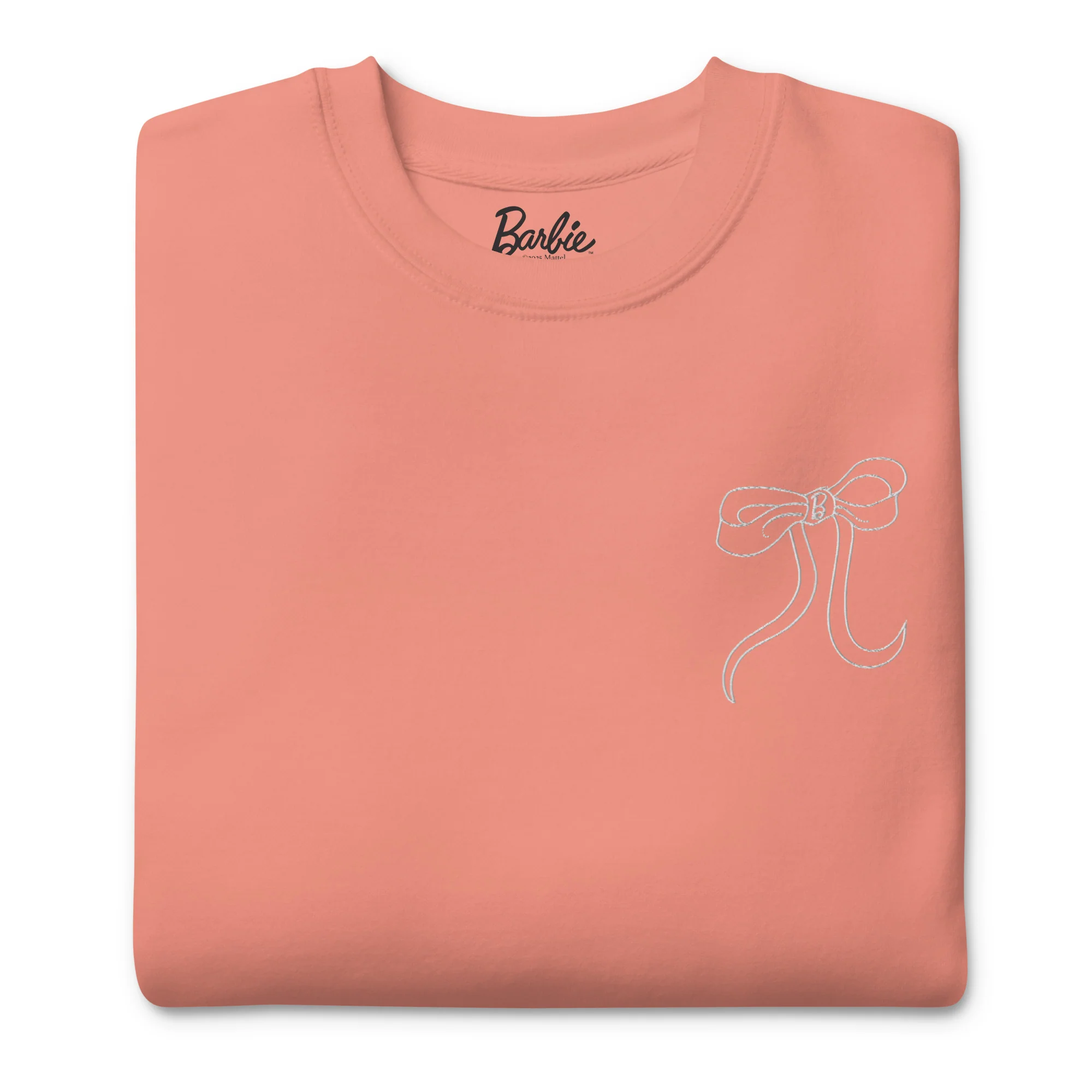 Barbie Peaches 'n Cream Embroidered Peach Sweatshirt - Image 6