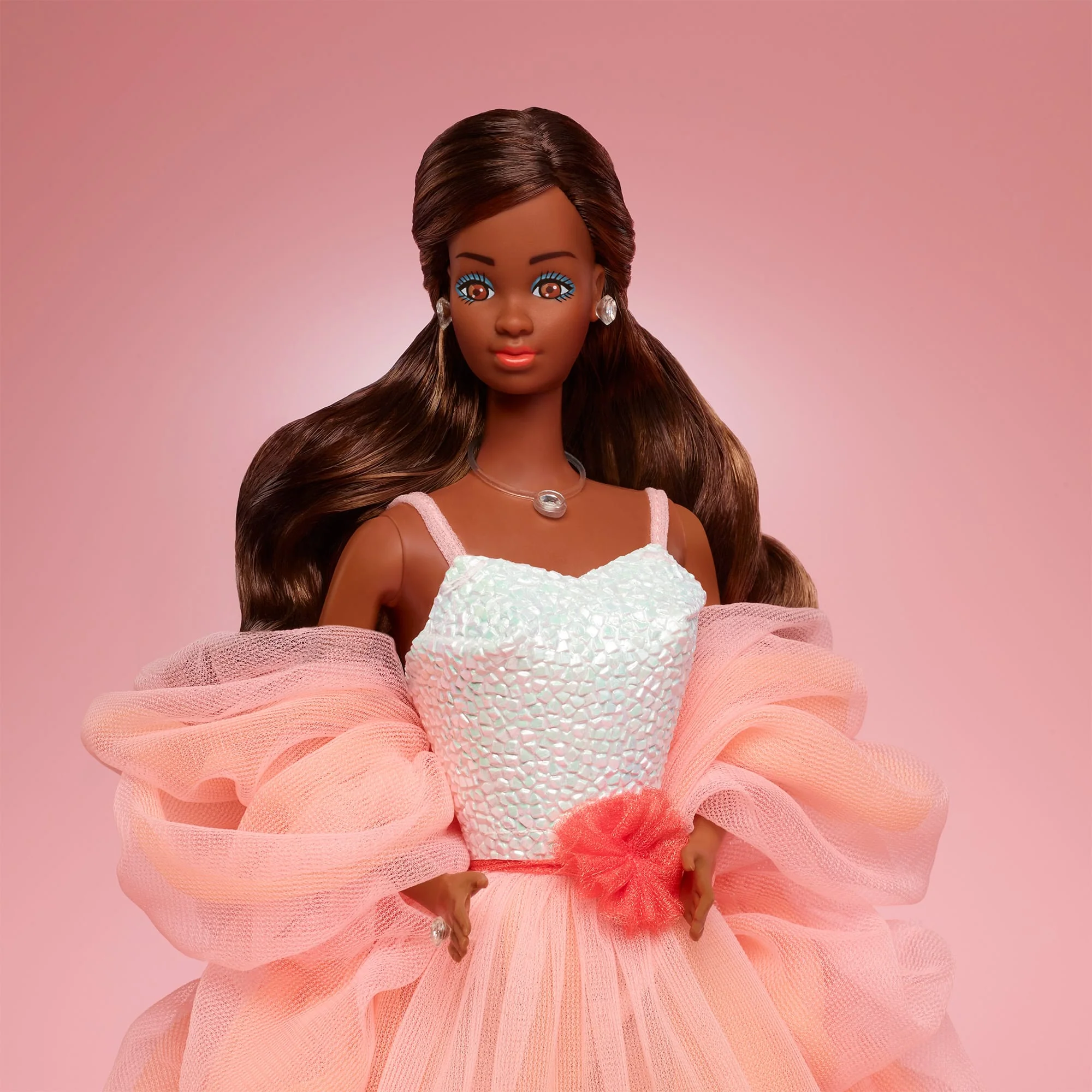 Peaches ‘n Cream Barbie Doll, Brown Hair - Image 5