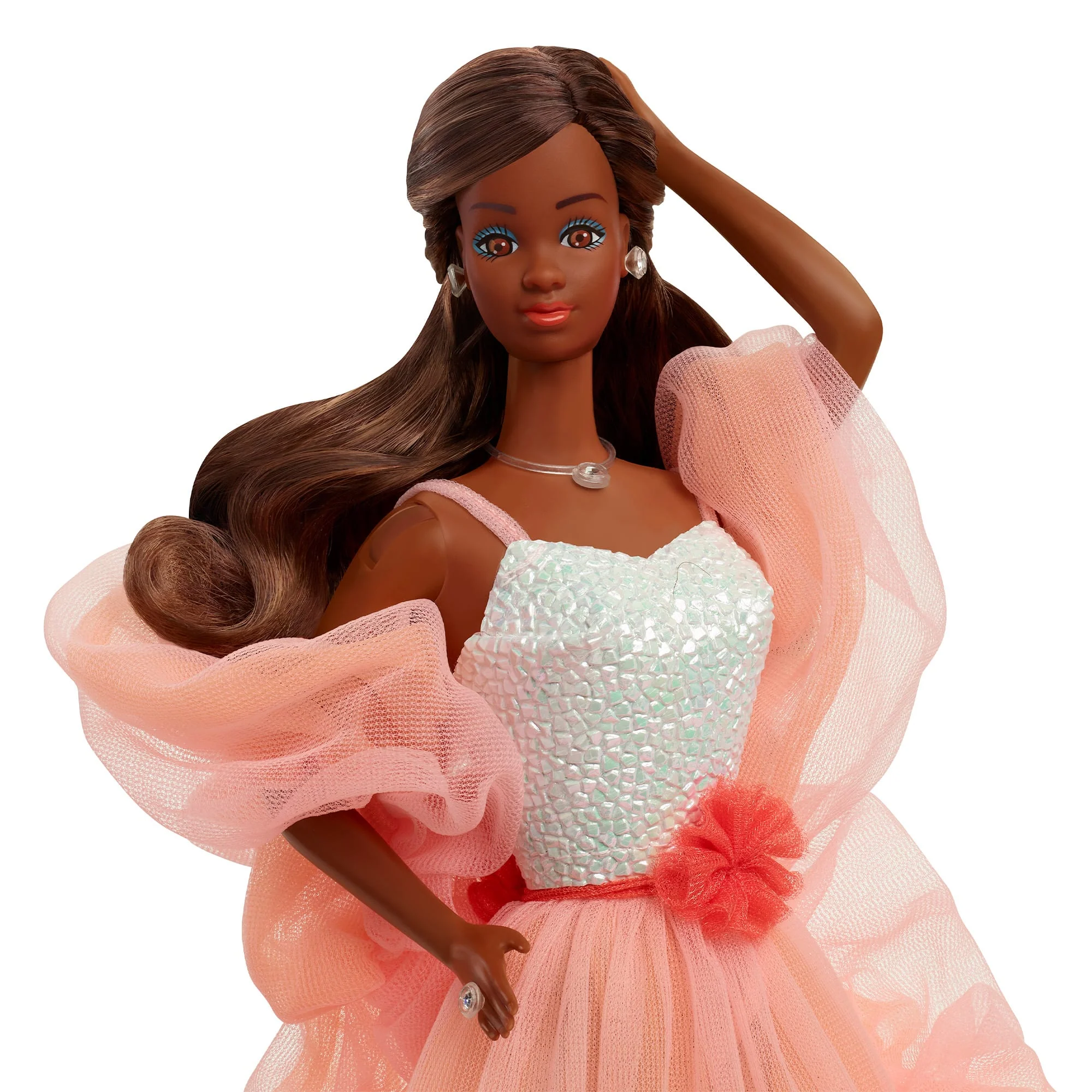 Peaches ‘n Cream Barbie Doll, Brown Hair - Image 9