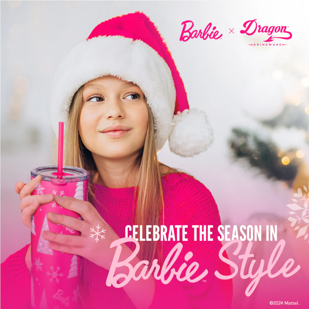 Barbie⢠Pink Christmas Tumbler - Image 7