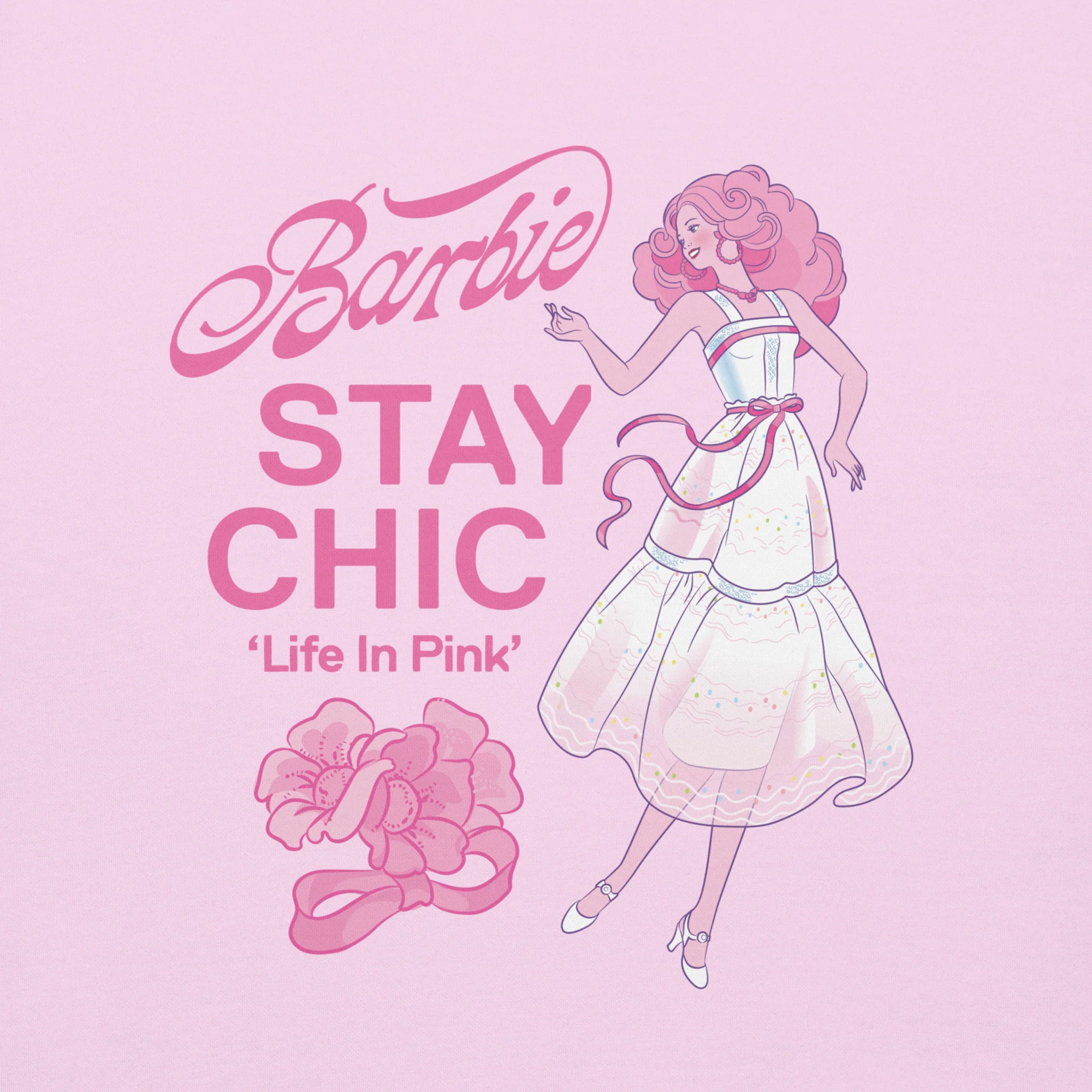 Barbie Stay Chic Pink Sweatshirt - Image 2