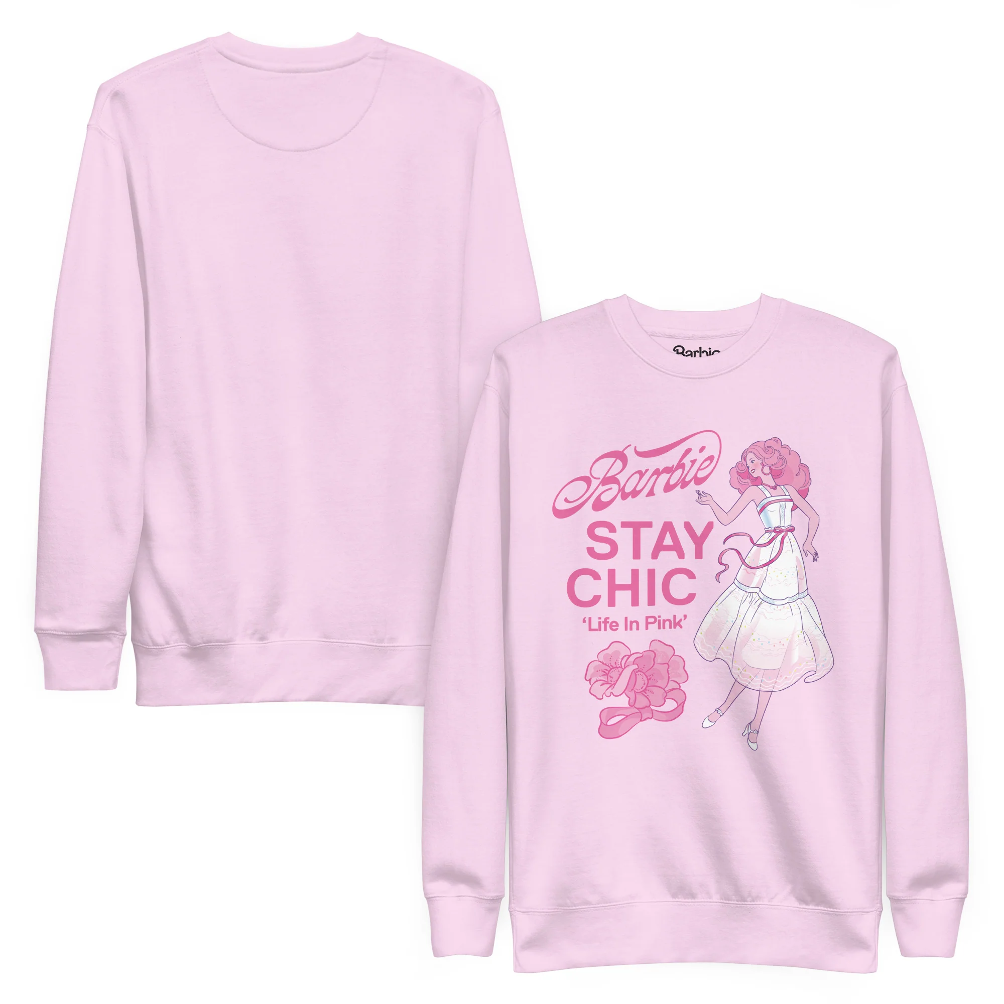 Barbie Stay Chic Pink Sweatshirt - Image 3