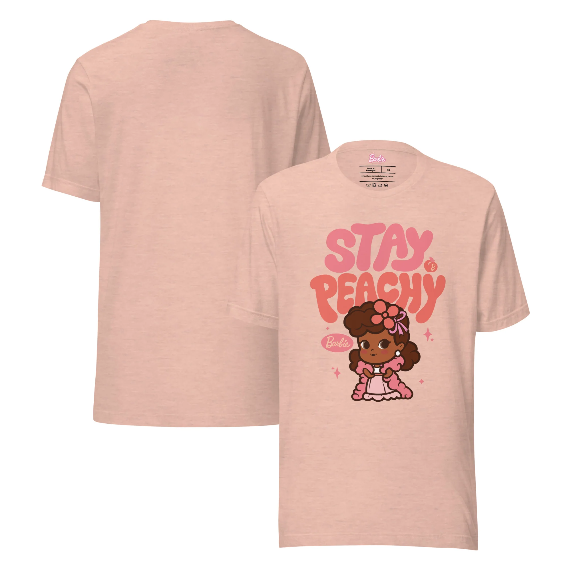 Barbie Stay Peachy Cutie Peach T-Shirt - Image 2