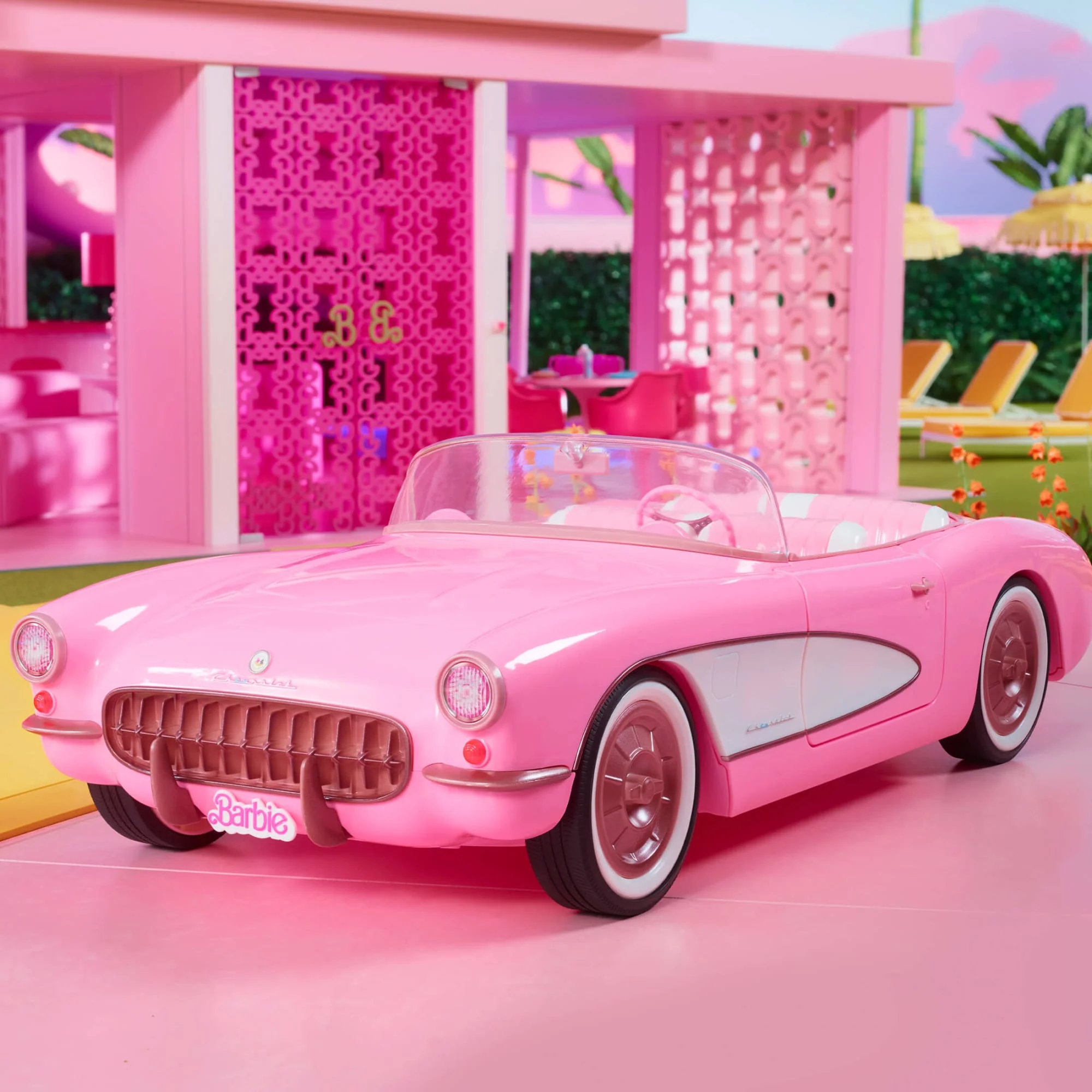 Barbie The Movie Pink Corvette Convertible - Image 9