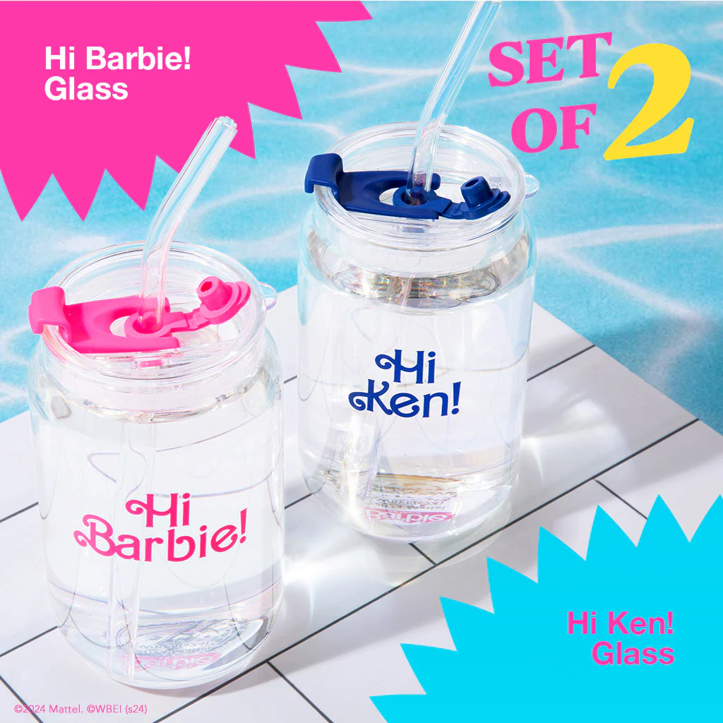 Barbie™ the Movie X Dragon Glassware® Hi Barbie! Hi Ken! Drinking Glasses - Image 11