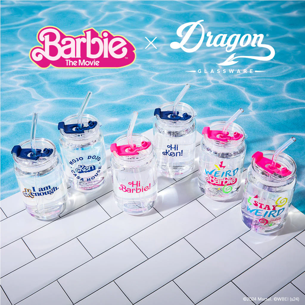 Barbie™ the Movie X Dragon Glassware® Hi Barbie! Hi Ken! Drinking Glasses - Image 7