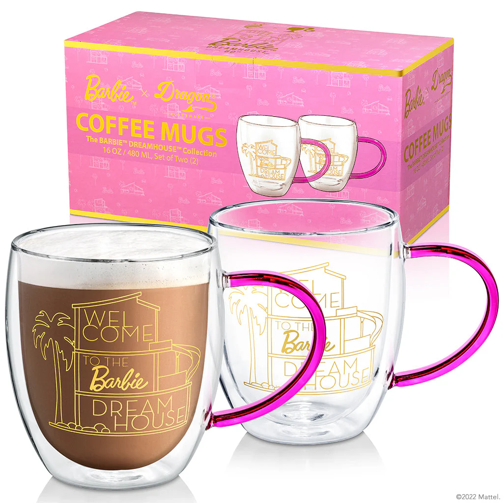 Barbie™ X Dragon Glassware® Dreamhouse™ Coffee Mugs - Image 6
