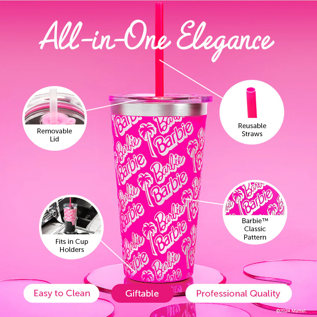 Barbie™ X Dragon Glassware® Tumbler - 16 Oz - Image 5