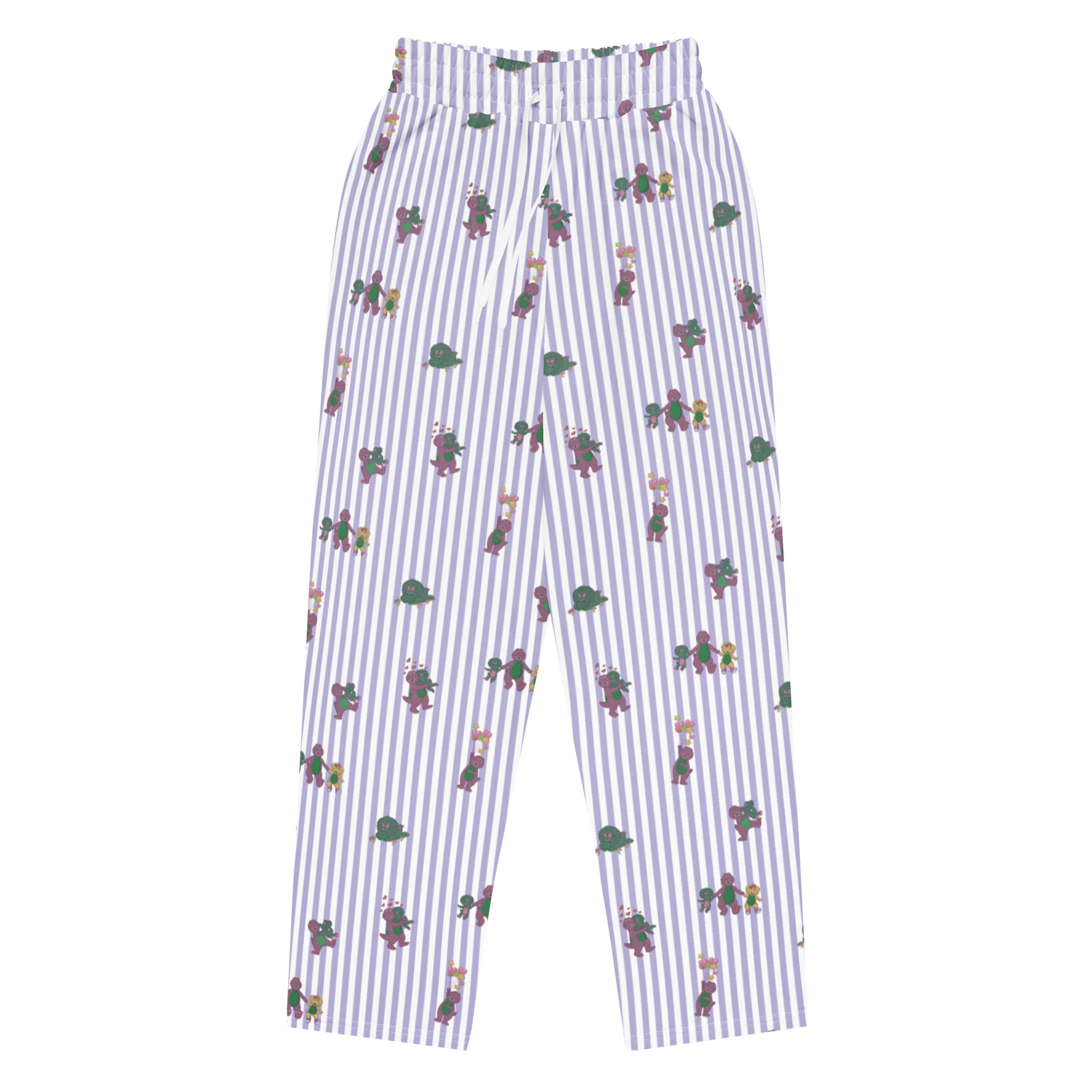 Barney Dinosaurs Wide Leg Striped Pants - Image 2