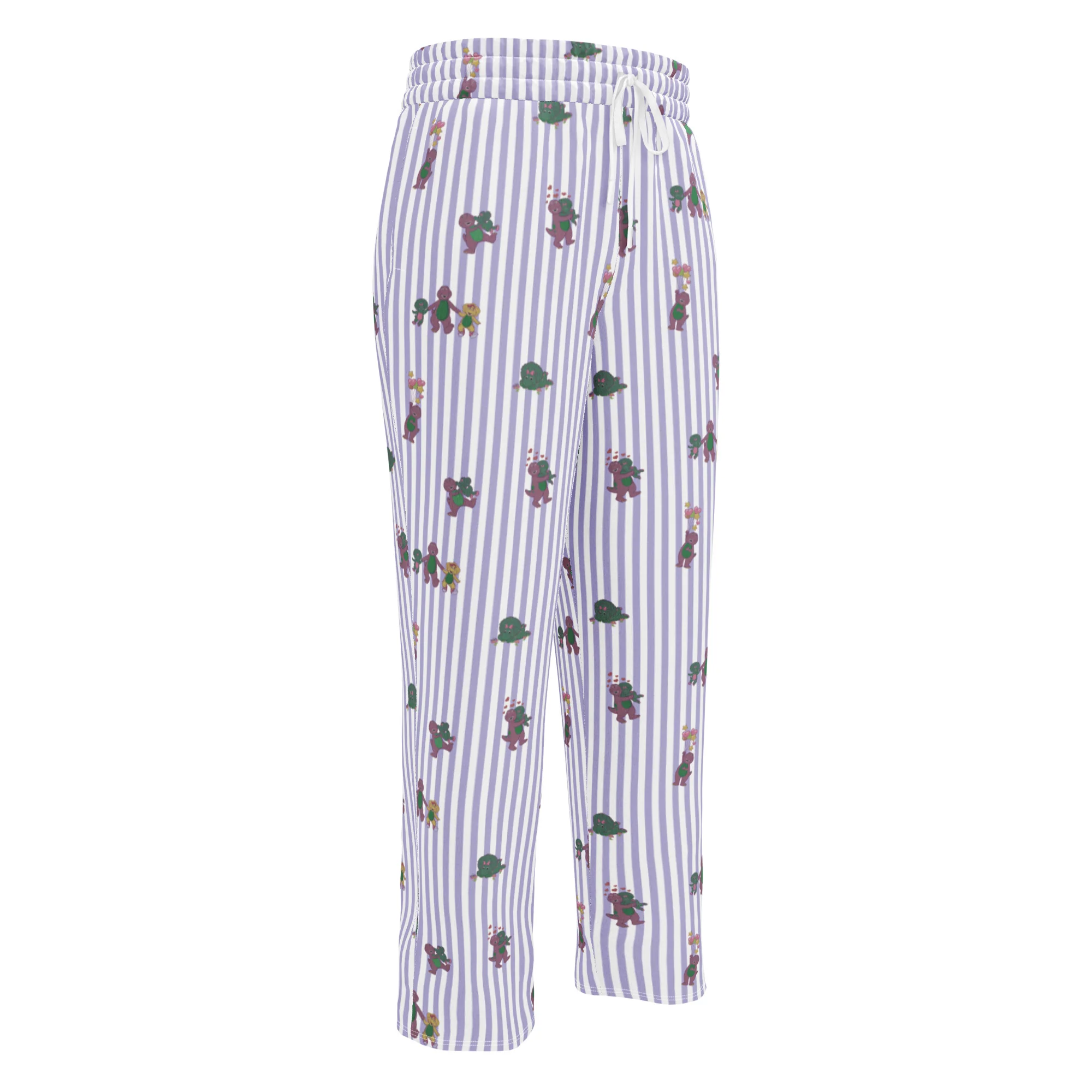 Barney Dinosaurs Wide Leg Striped Pants - Image 3