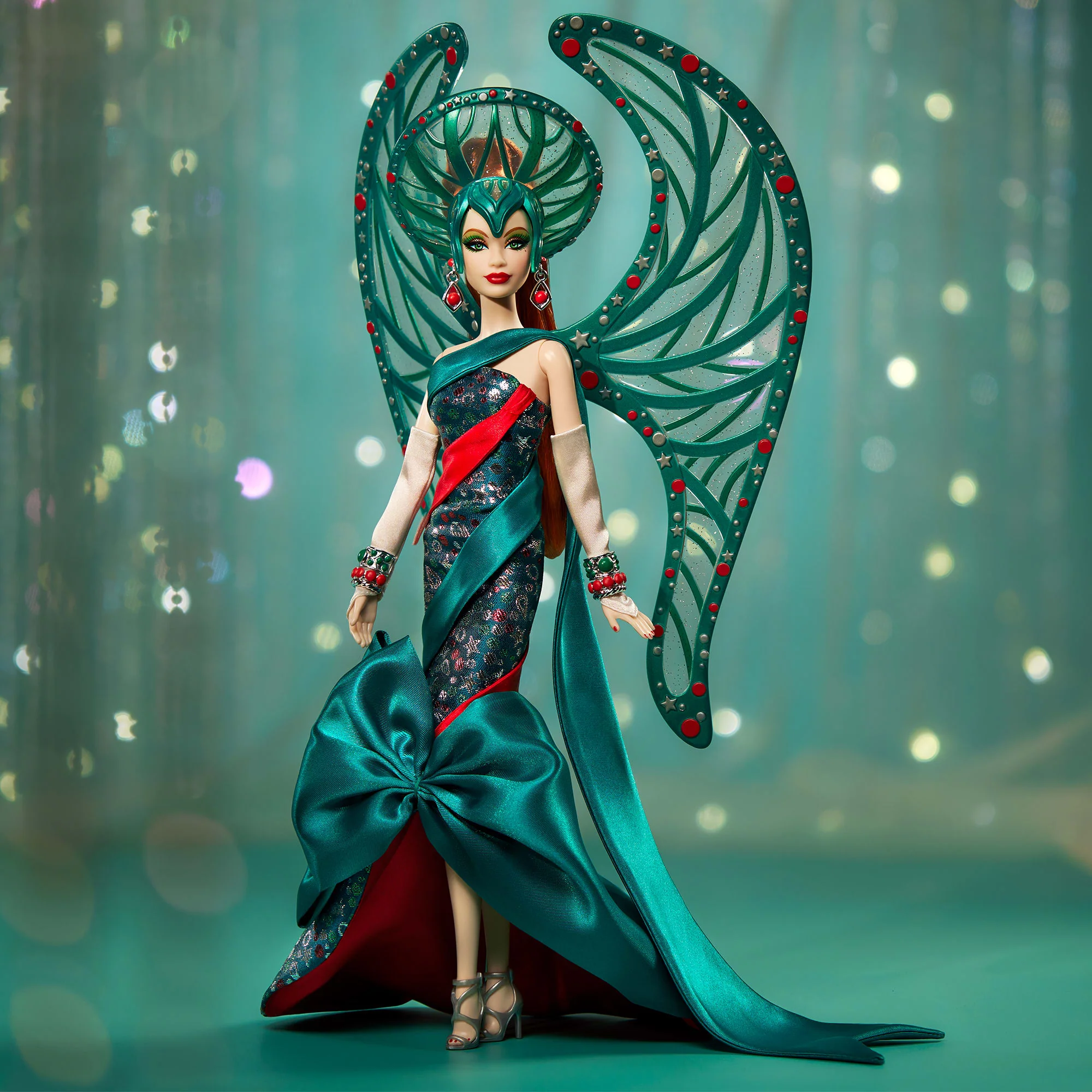 Bob Mackie Holiday Angel Barbie Doll - Image 9