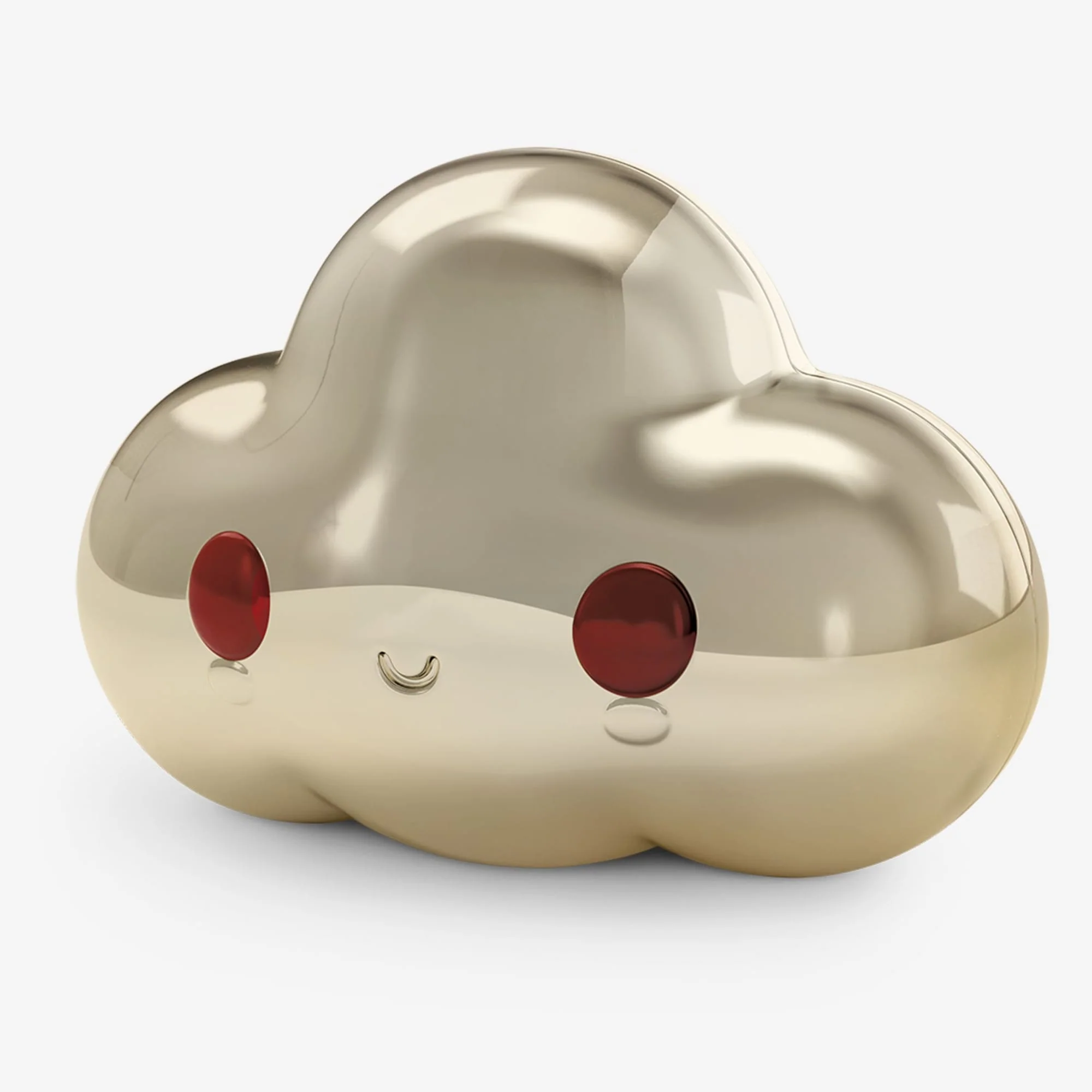 FriendsWithYou Lucky Little Cloud Magic 8 Ball Gold Amulet - Image 3