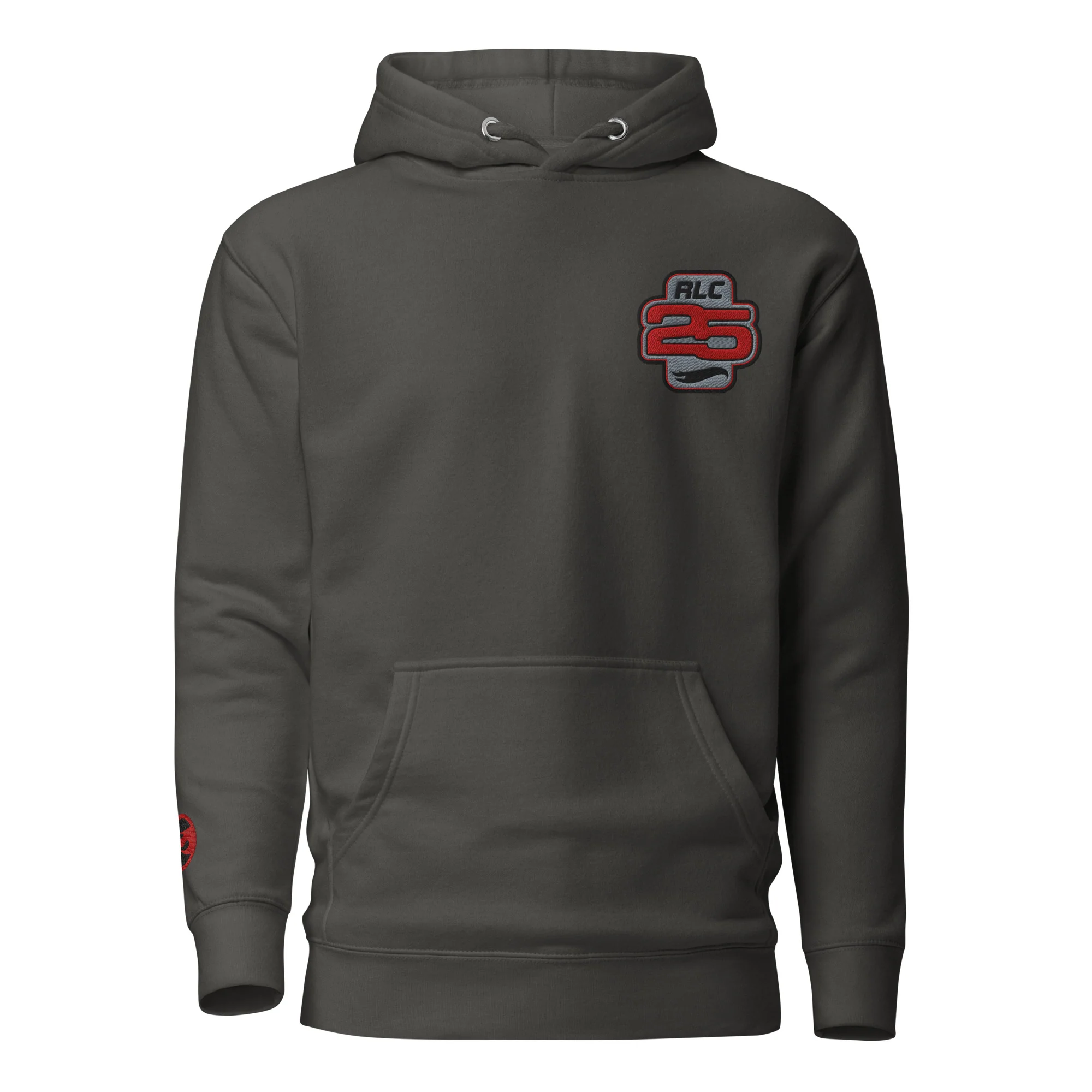 Hot Wheels 2025 RLC Membership Embroidered Grey Hoodie - Image 4