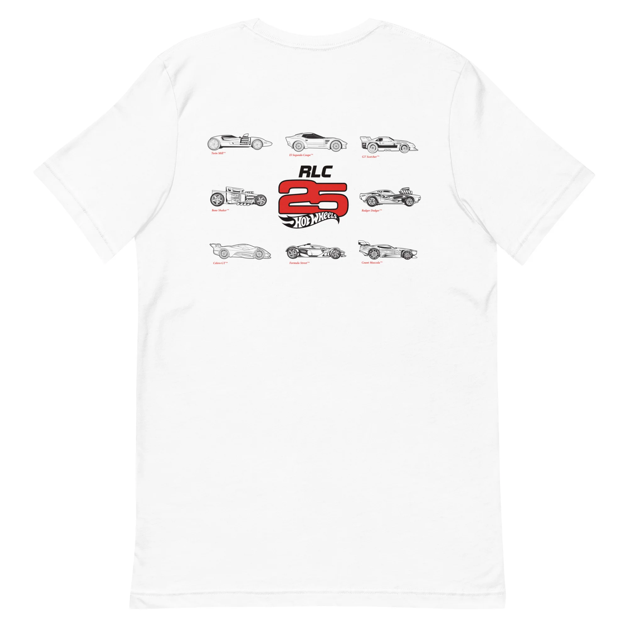 Hot Wheels 2025 RLC Membership White T-Shirt - Image 11
