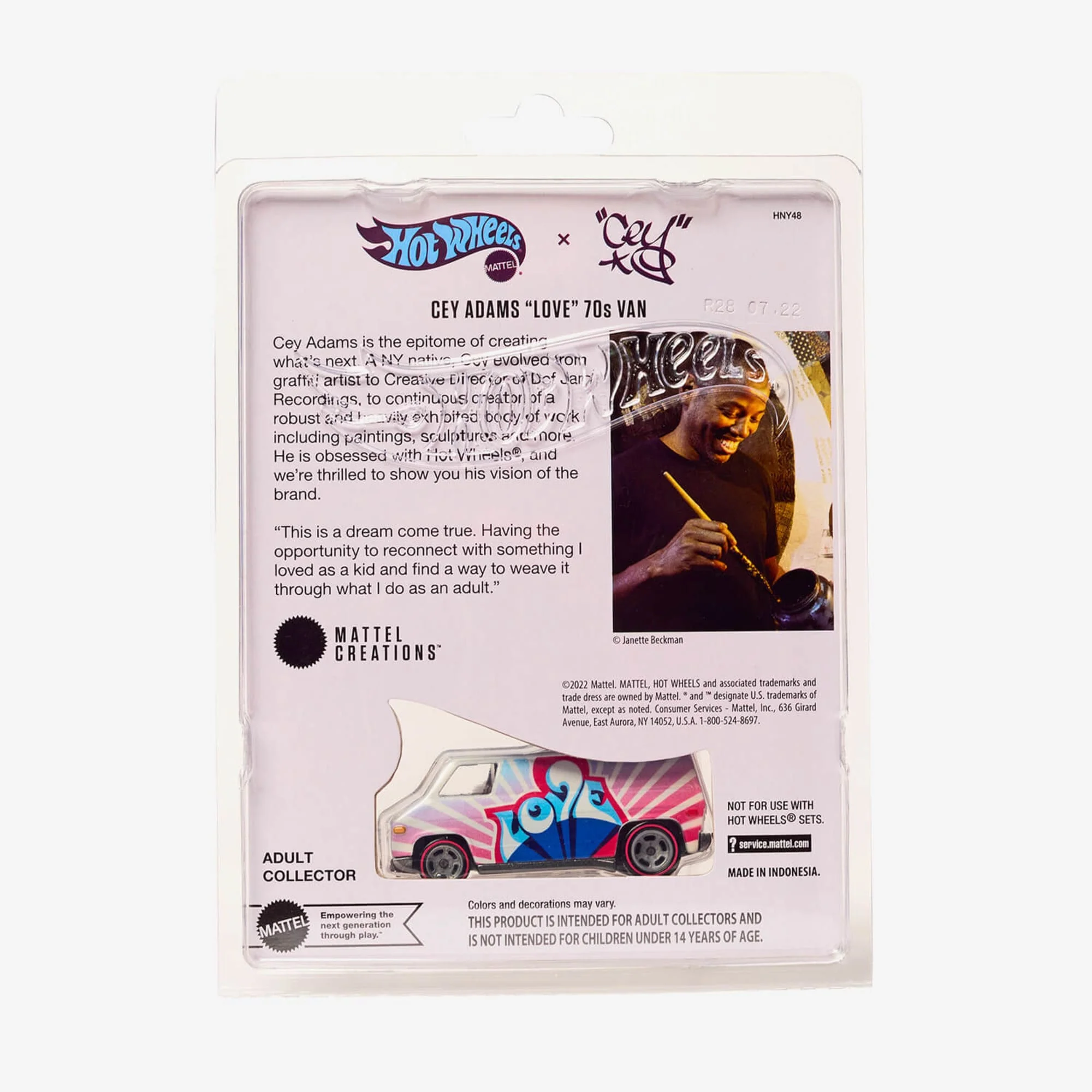 Hot Wheels Cey Adams “LOVE” 70’s Van - Image 7