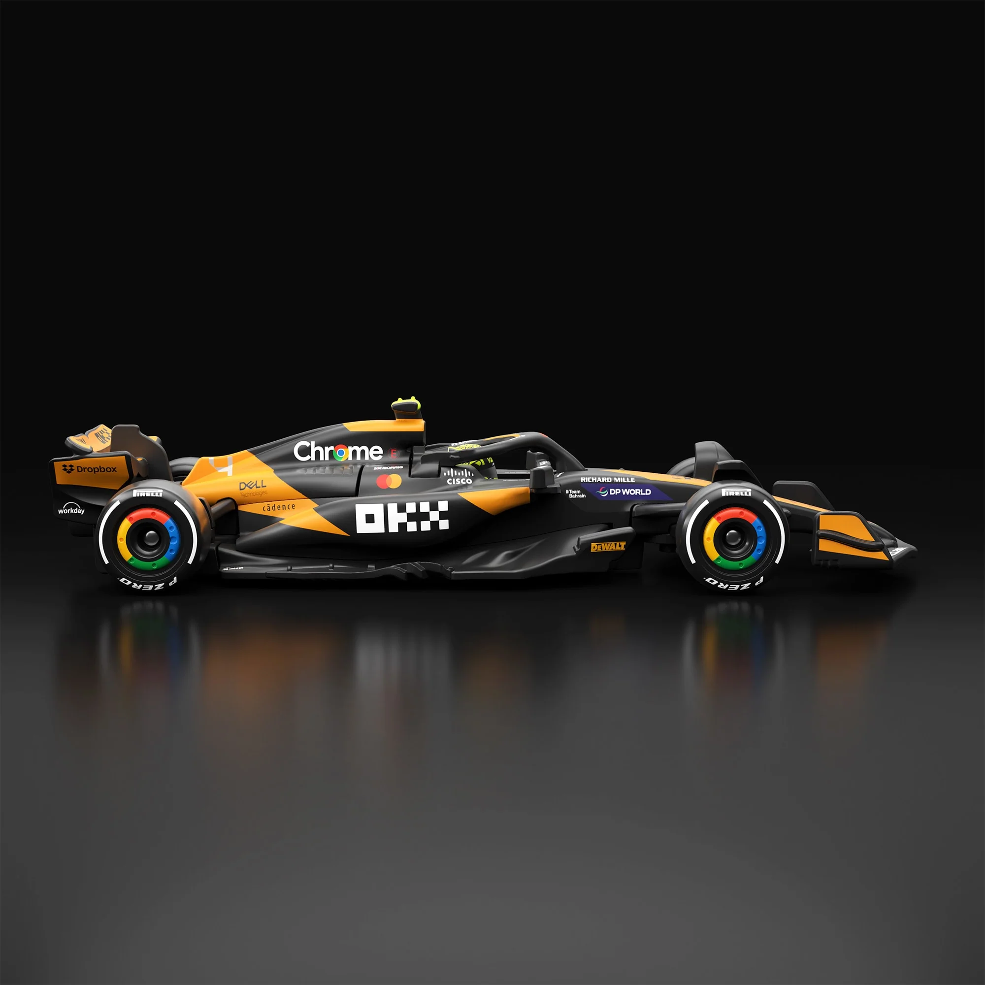 Hot Wheels F1 Series: 2024 McLaren Formula 1 Team MCL38 Car #4 - Image 4