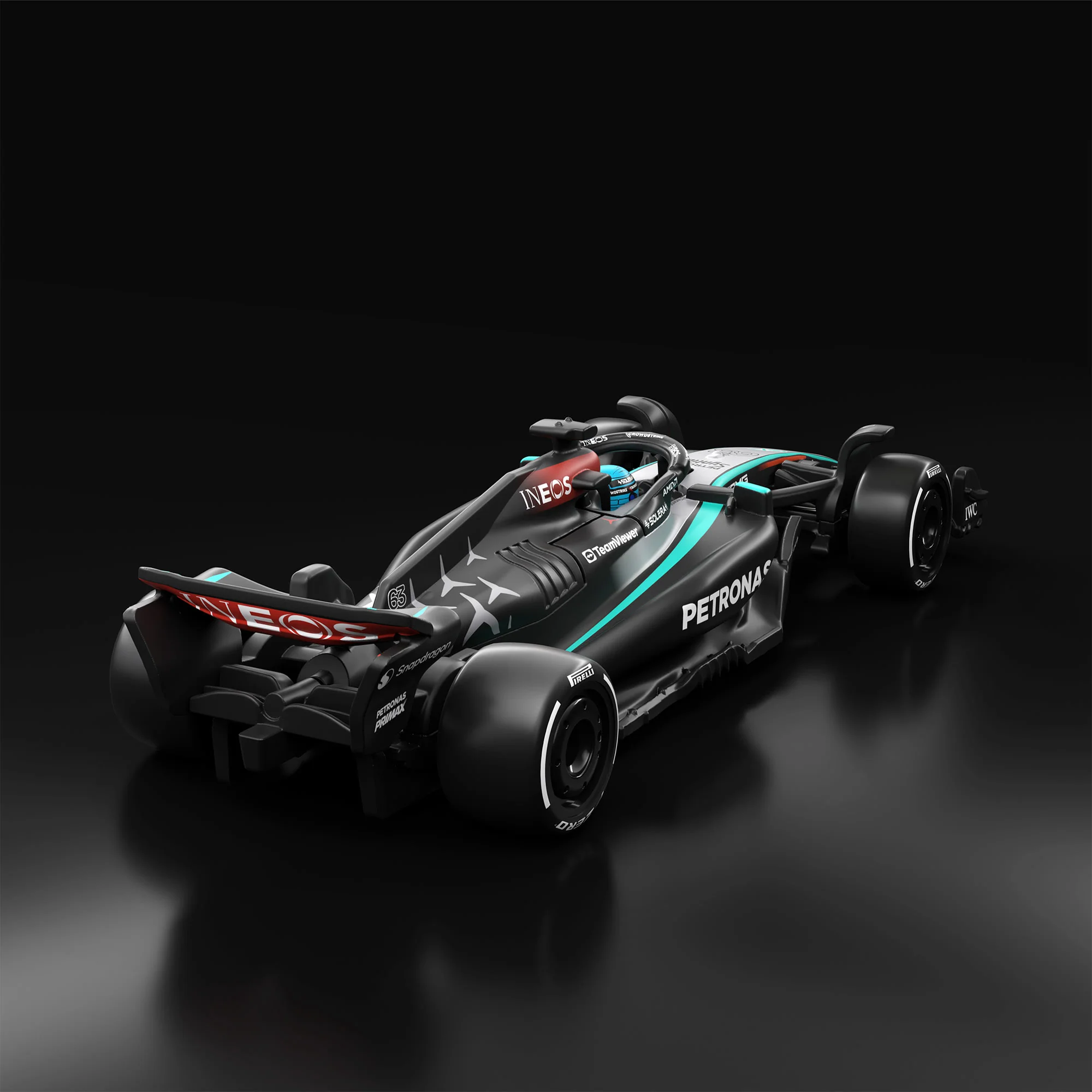Hot Wheels F1 Series: 2024 Mercedes-AMG PETRONAS Formula One Team W15 Car #63 - Image 3