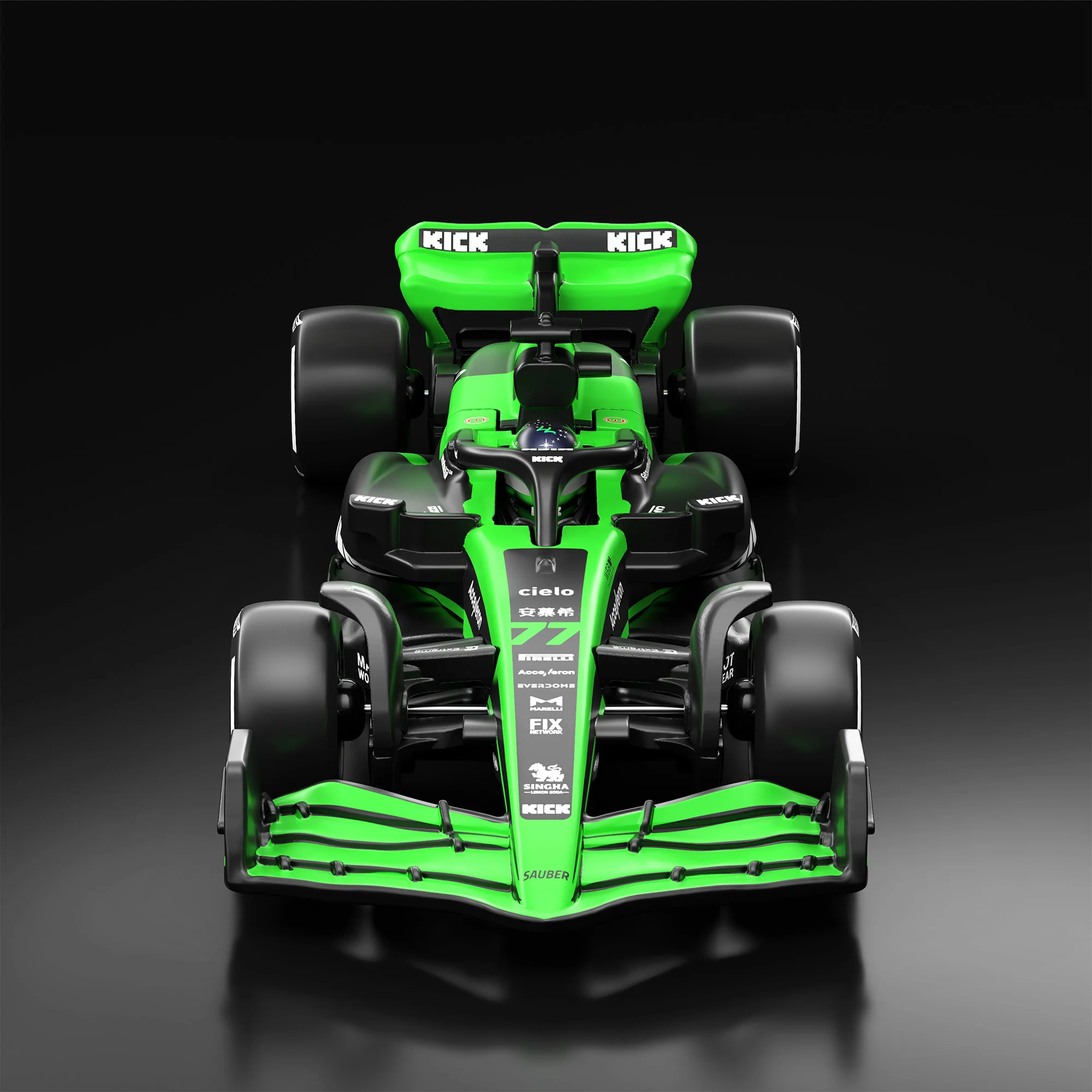 Hot Wheels F1 Series: 2024 Stake F1 Team KICK Sauber C44 Car #77 - Image 2