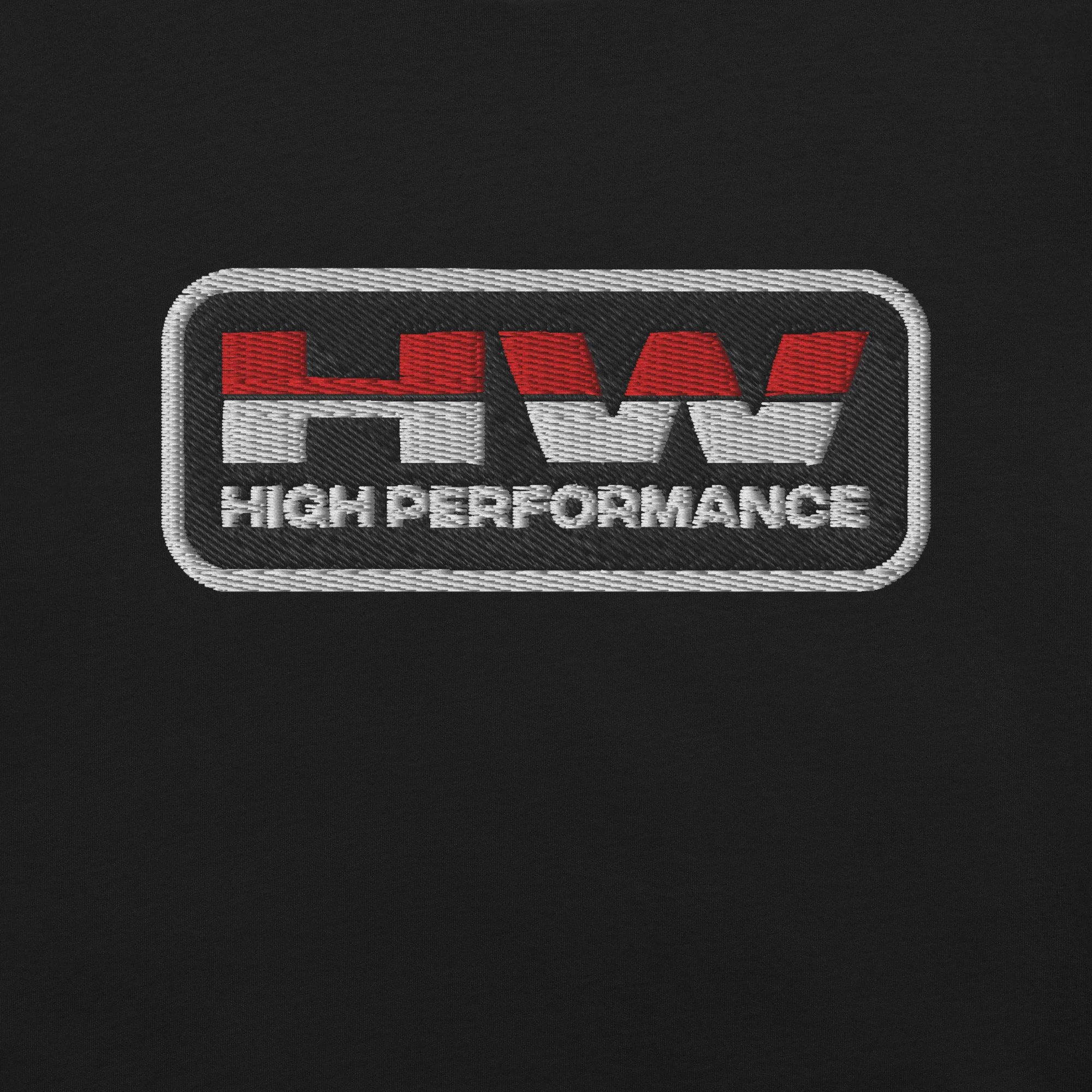Hot Wheels High Performance Racing Embroidered Black T-Shirt - Image 4