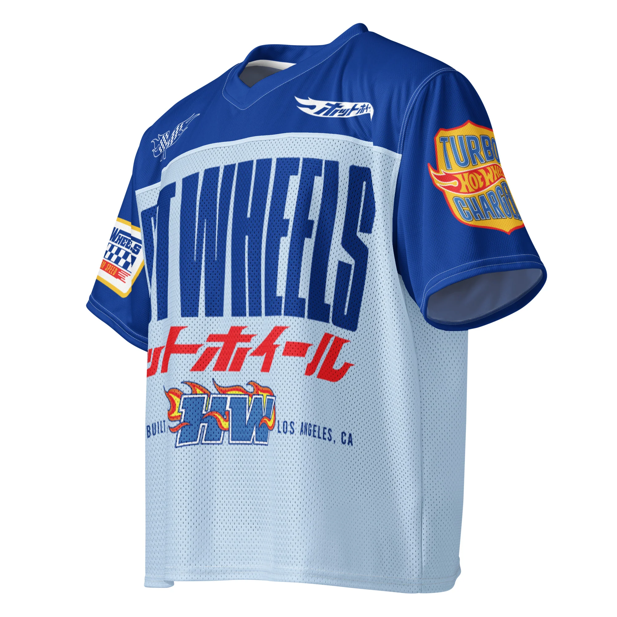Hot Wheels in Kanji Blue Boxy Jersey - Image 3