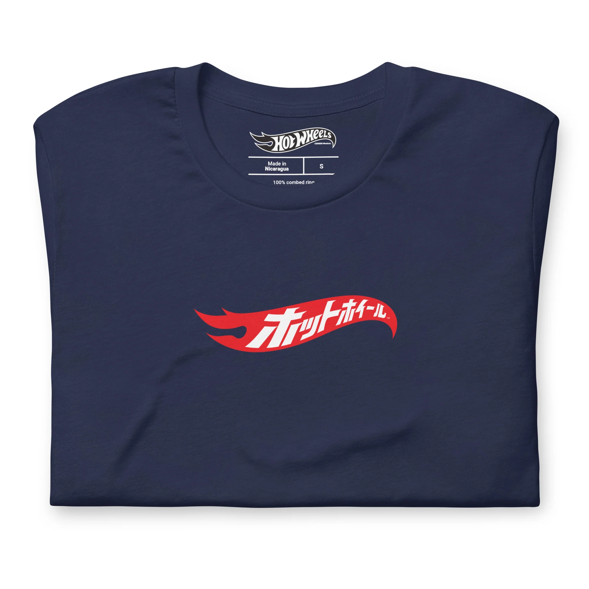 Hot Wheels in Kanji Navy T-Shirt - Image 3