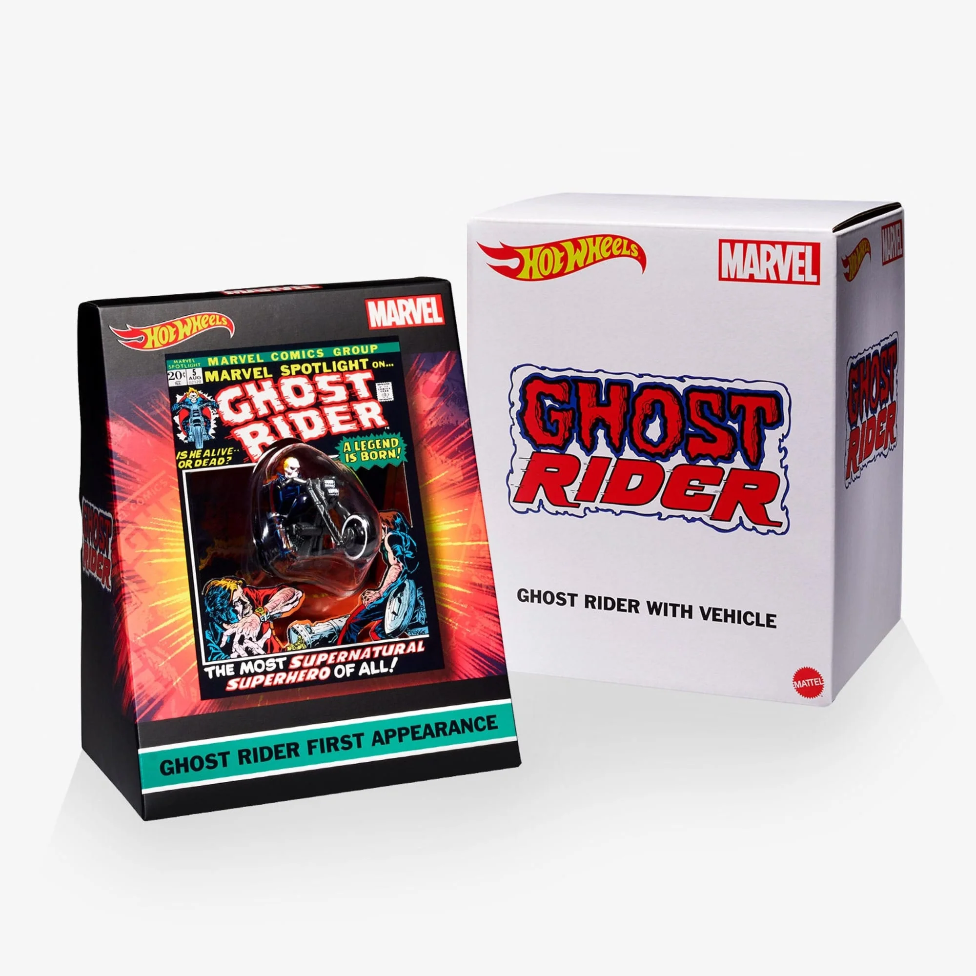 Hot Wheels MARVEL Ghost Rider Motorcycle & Figure Collectible - Image 12
