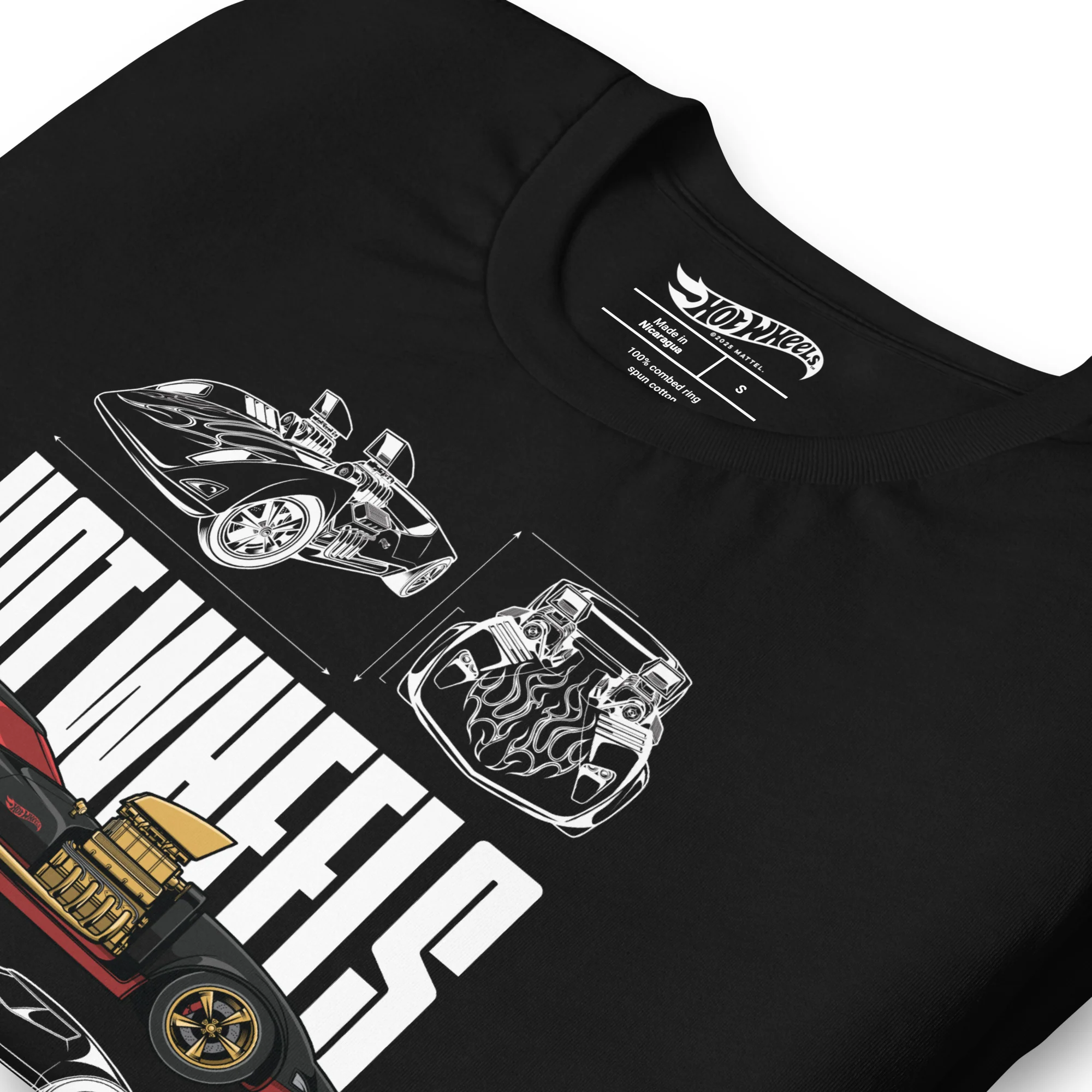 Hot Wheels Nothing Less than Legendary Black T-Shirt - Image 6