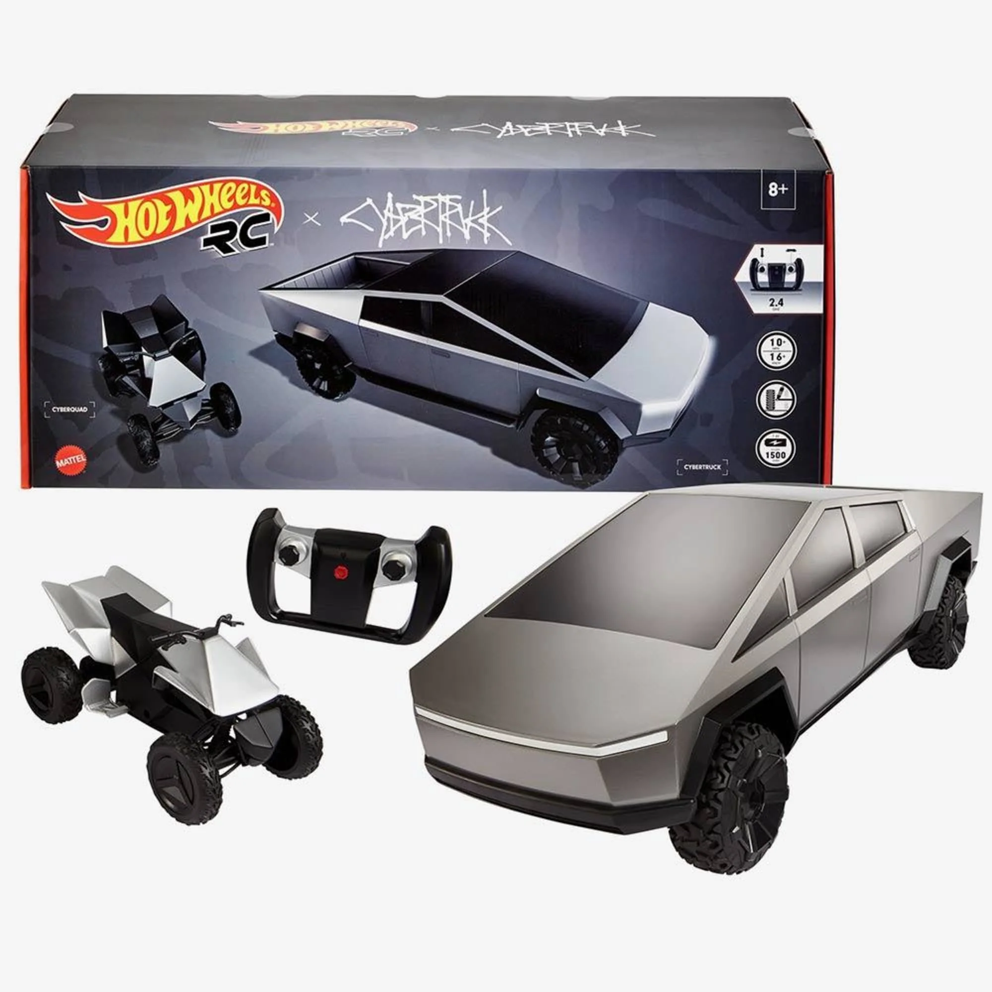 Hot Wheels R/C 1:10 Tesla Cybertruck - Image 4