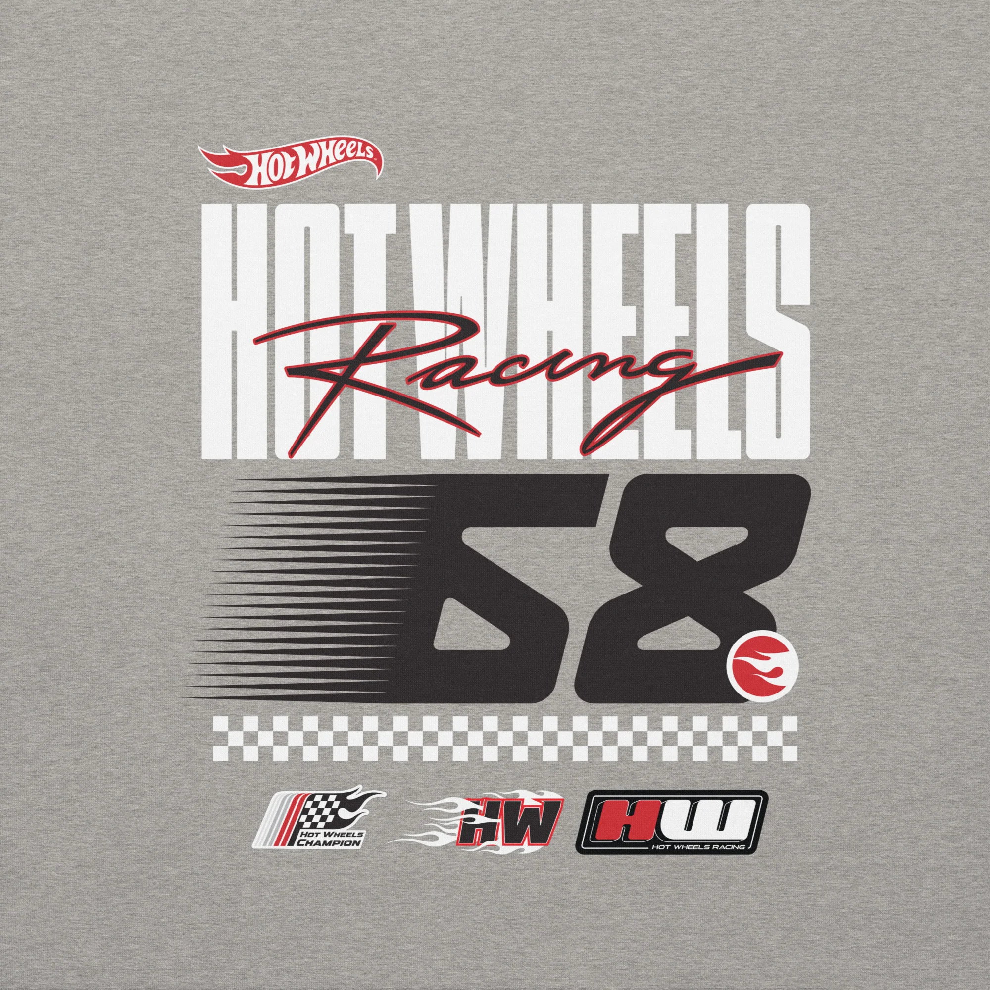 Hot Wheels Racing Grey Hoodie - Image 3