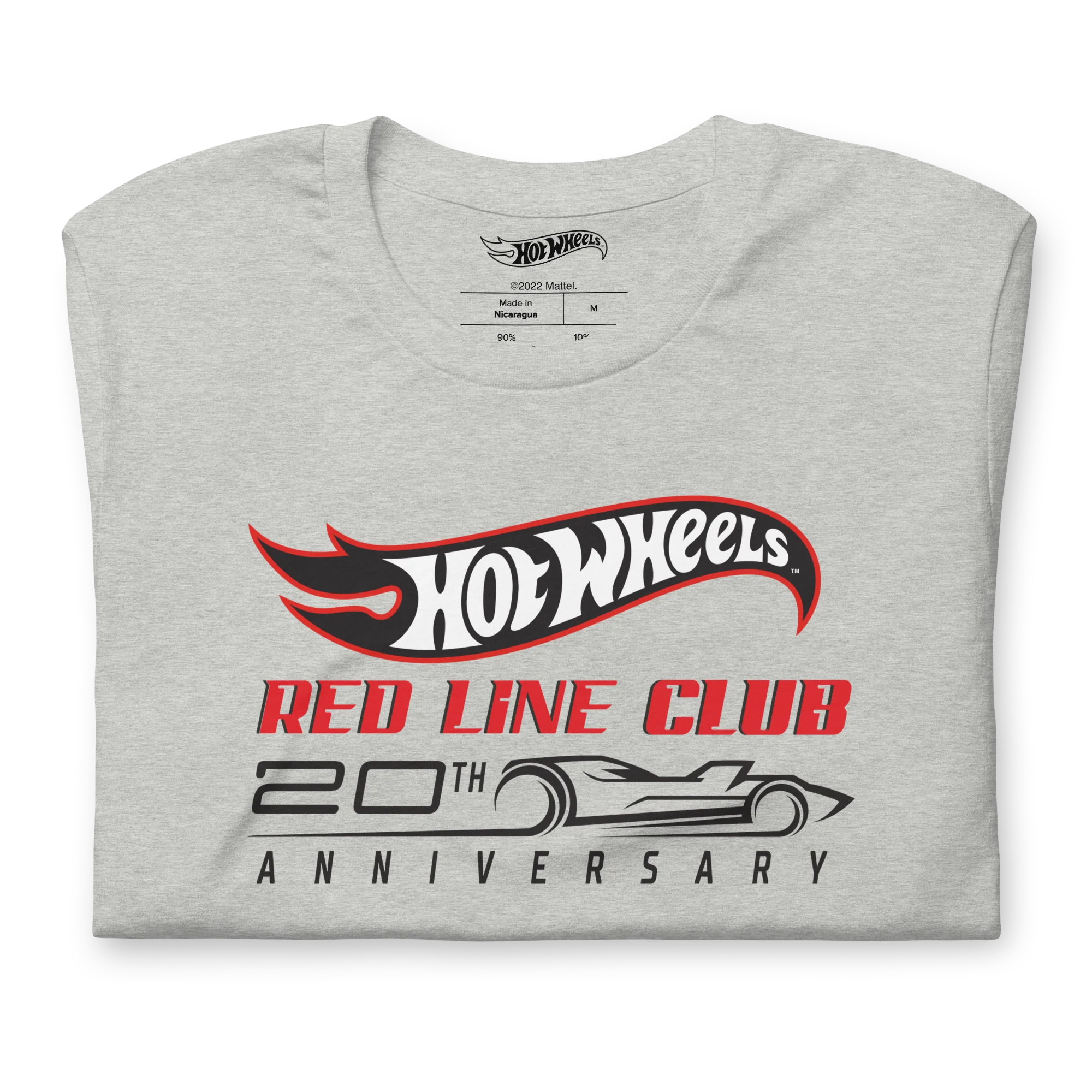 Hot Wheels® Red Line Club® 20th Anniversary Silhouette Logo – Heather Grey Shirt - Image 4
