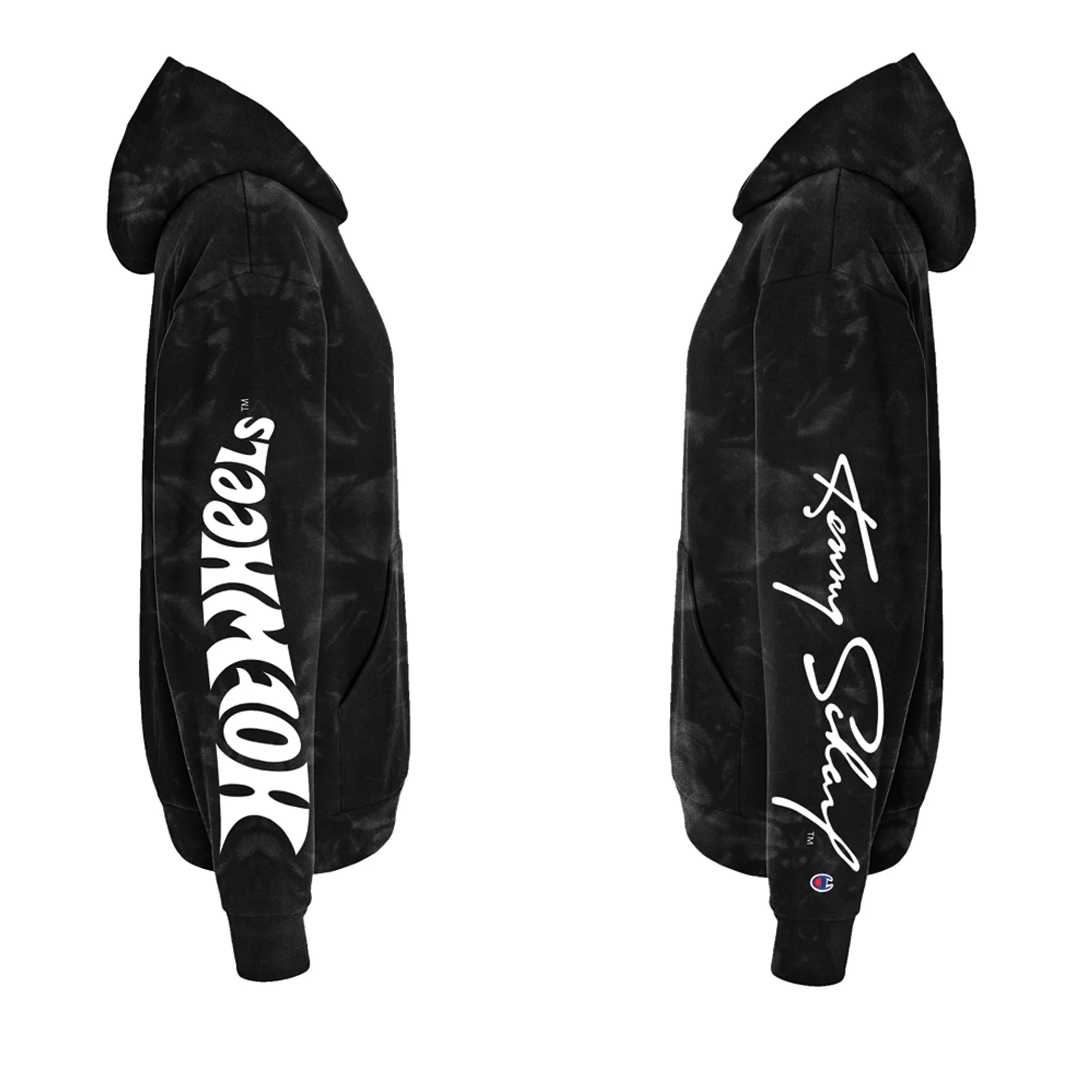 Hot Wheels x Kenny Scharf Black Tie Dye Hoodie - Image 11