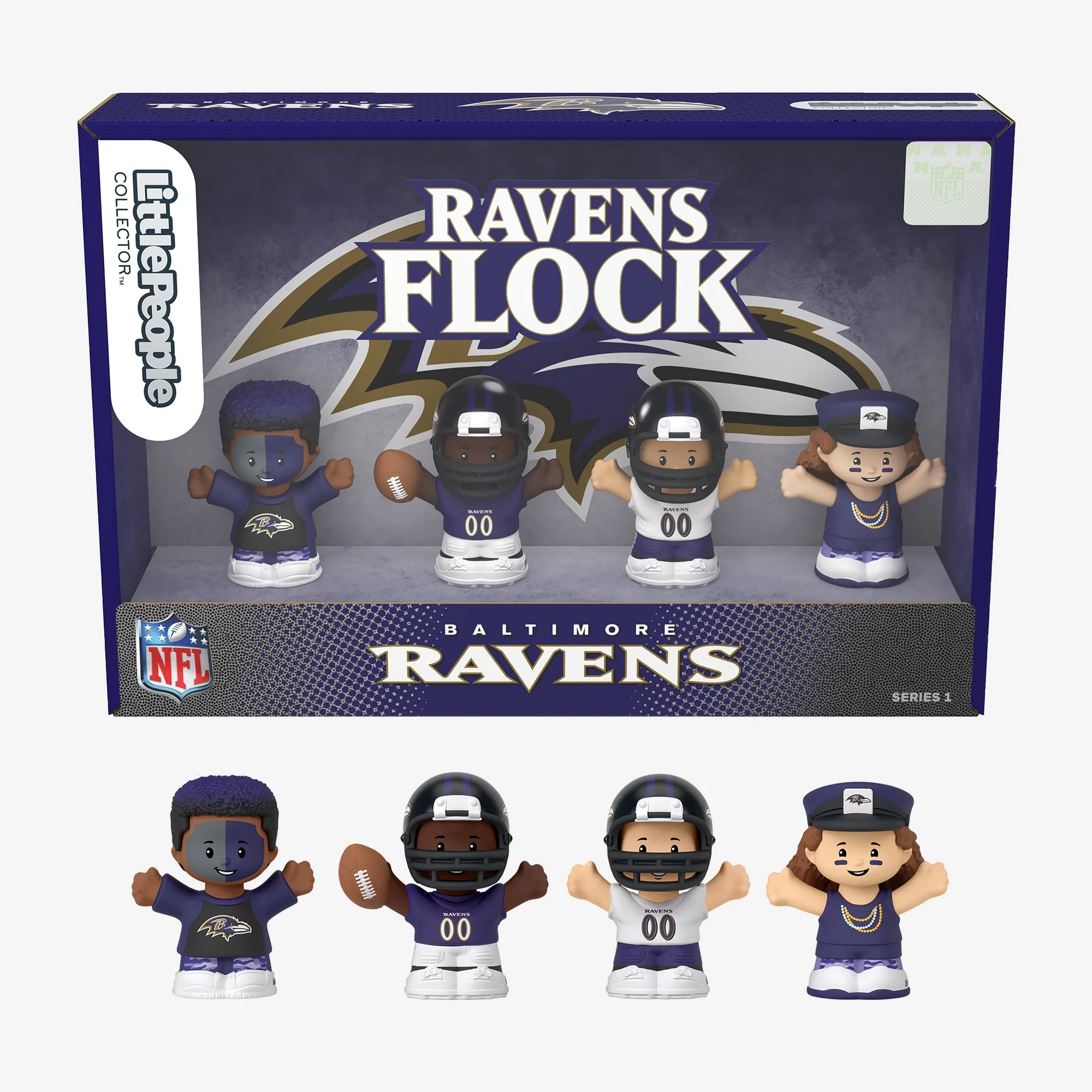 Little People Collector x NFL Baltimore Ravens Set - Image 3