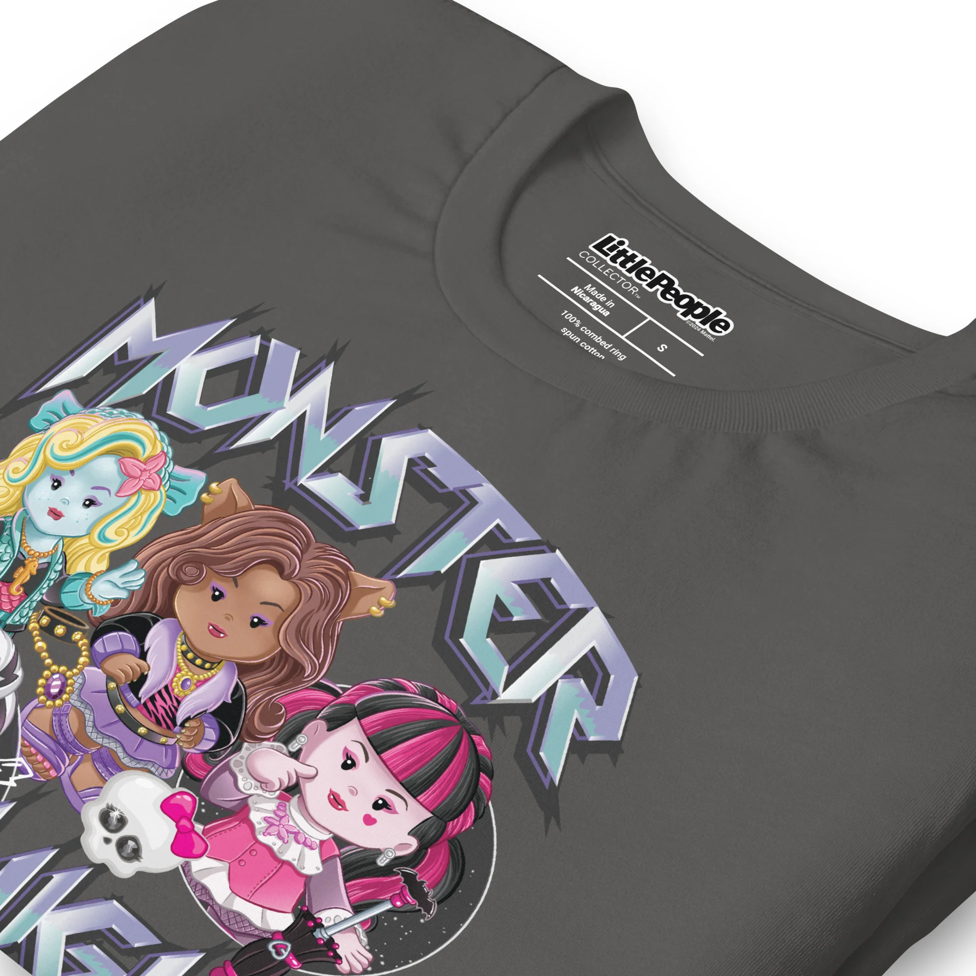 Little People Collector Monster High Grey T-Shirt - Image 4