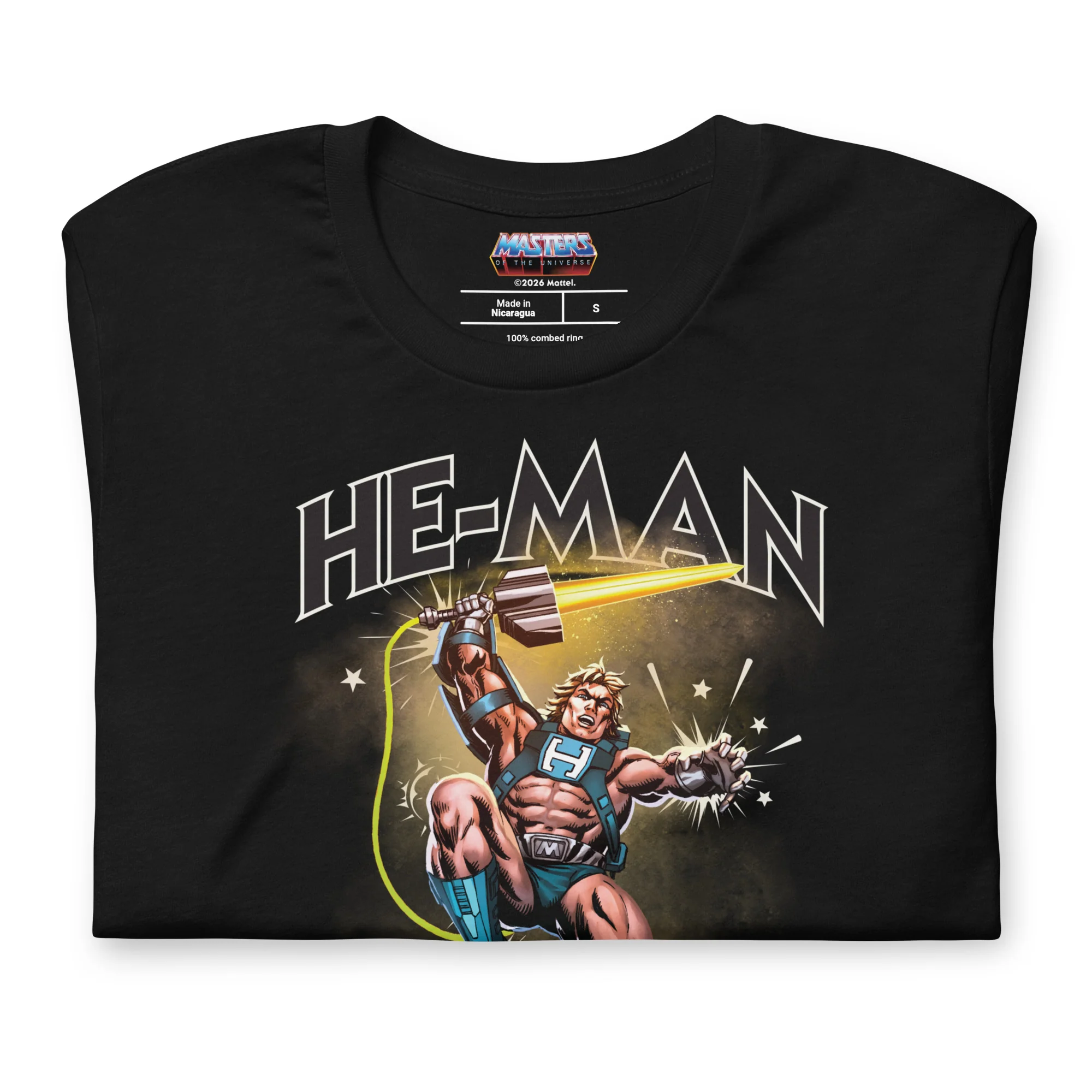 Masters of the Universe Laser Power He-Man Black T-shirt - Image 5
