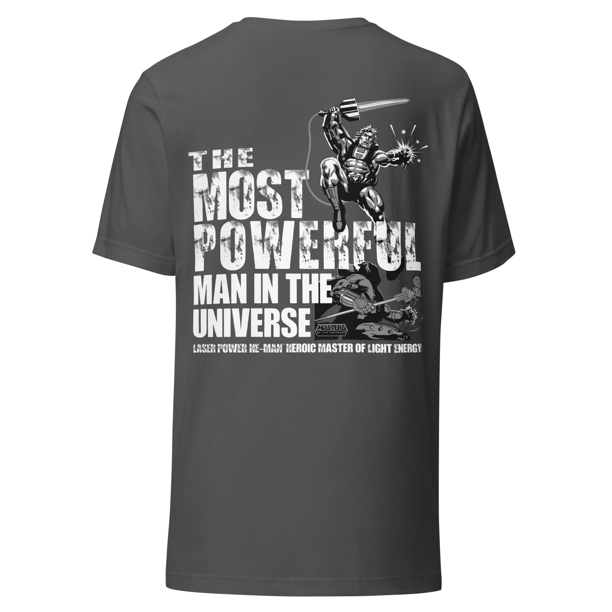 Masters of the Universe Laser Power He-Man Grey T-shirt - Image 6