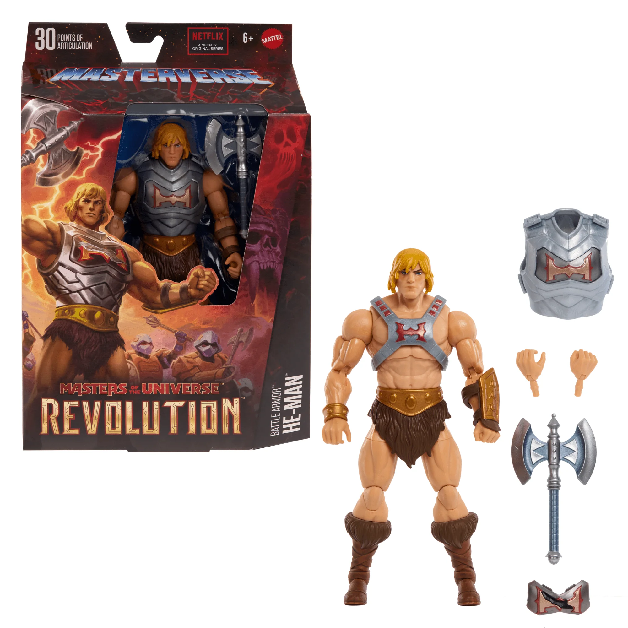 Masters of the Universe Masterverse Battle Armor He-Man Action Figure - Image 2